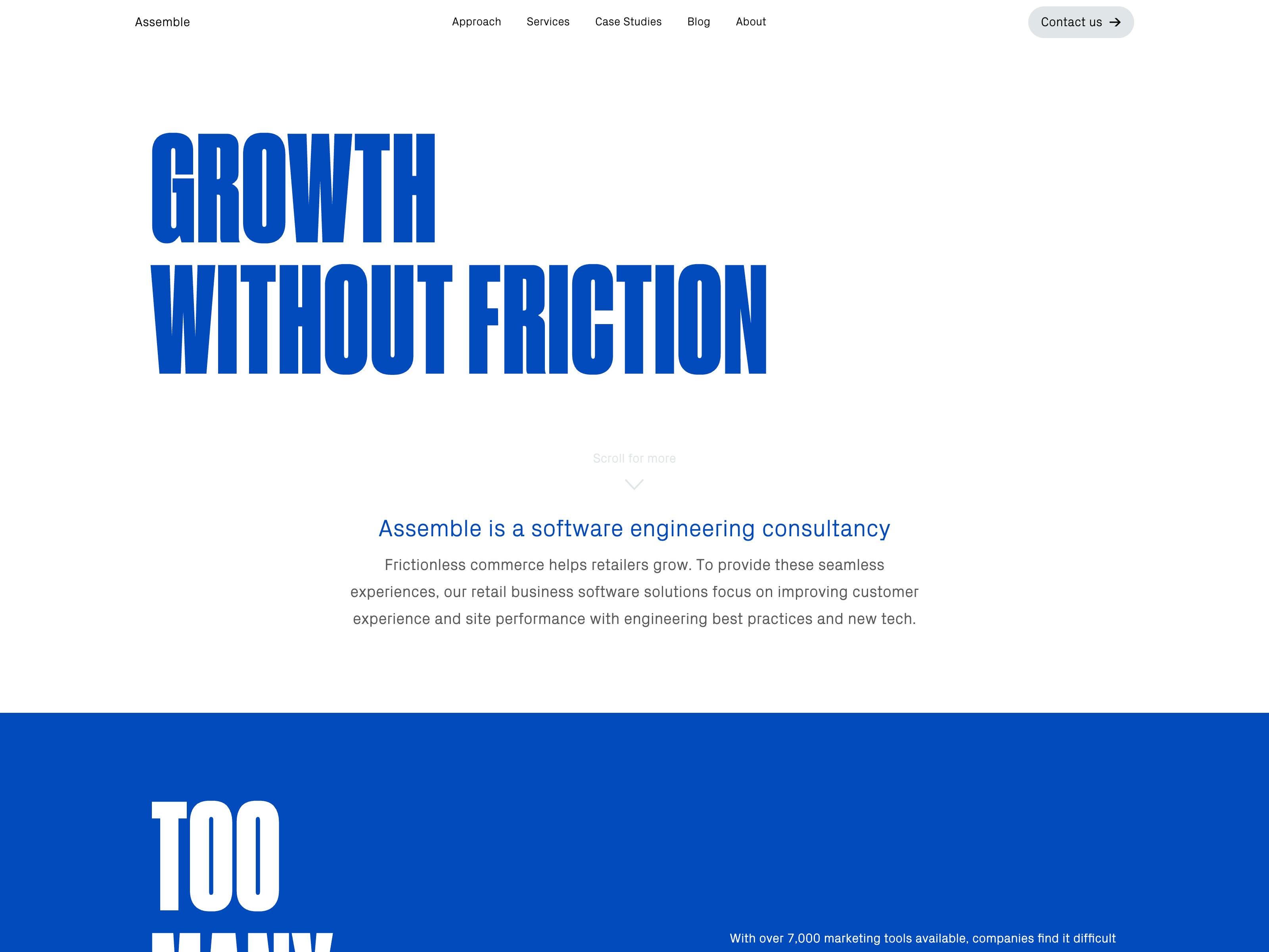 Assemble website screenshot