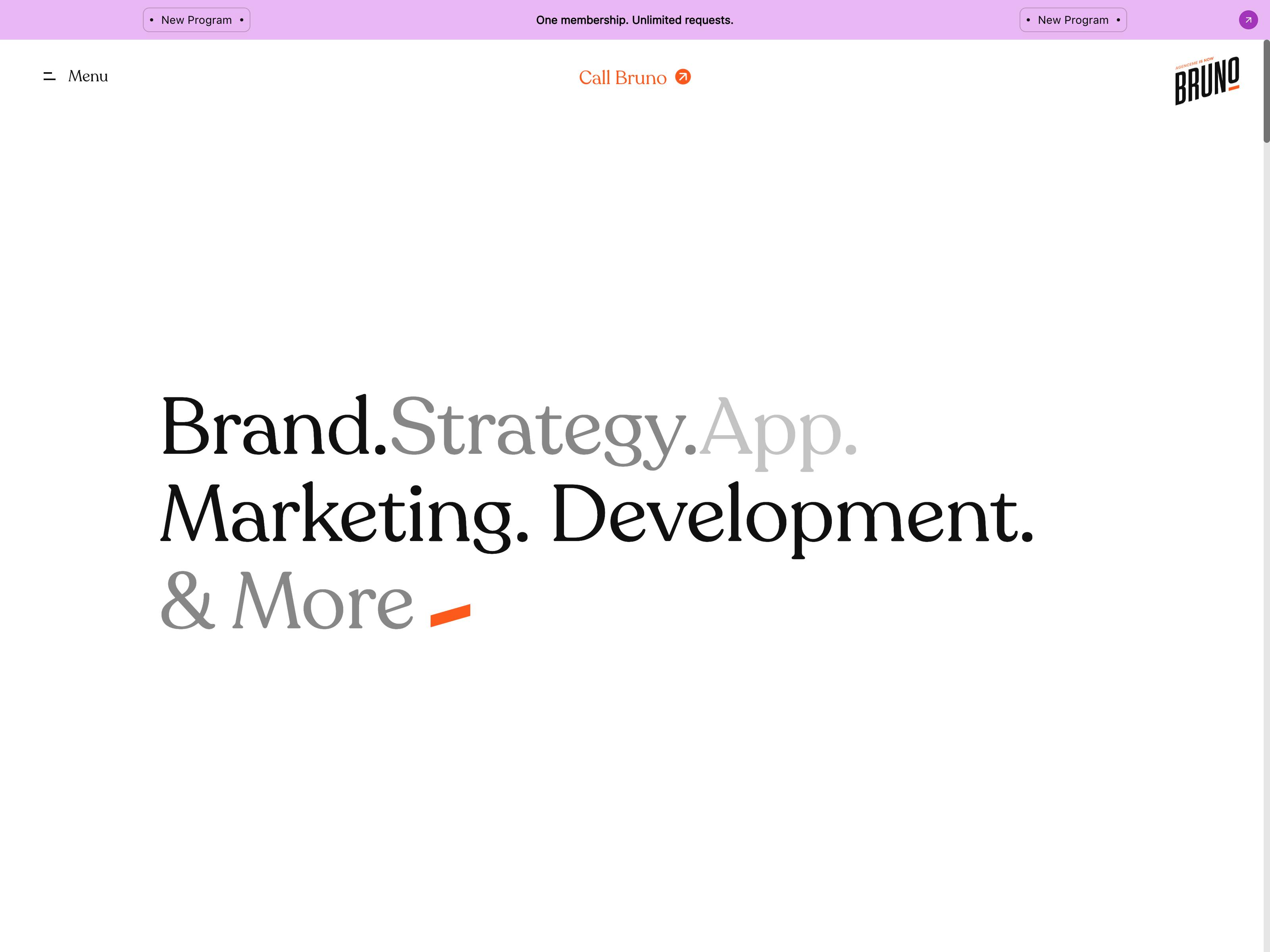 Callbruno website screenshot