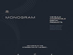 Monogram website screenshot