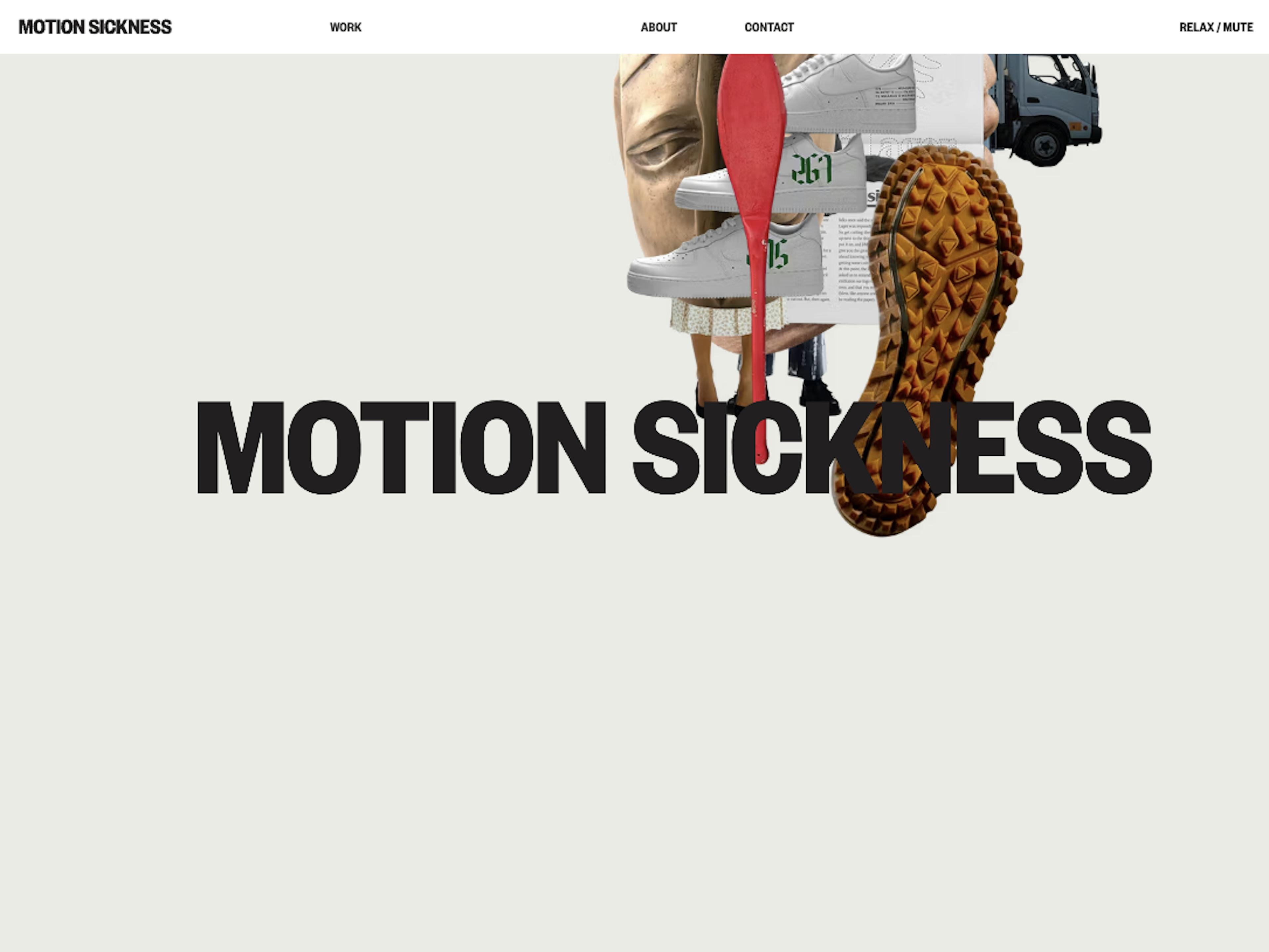 Motion Sickness Website screenshot