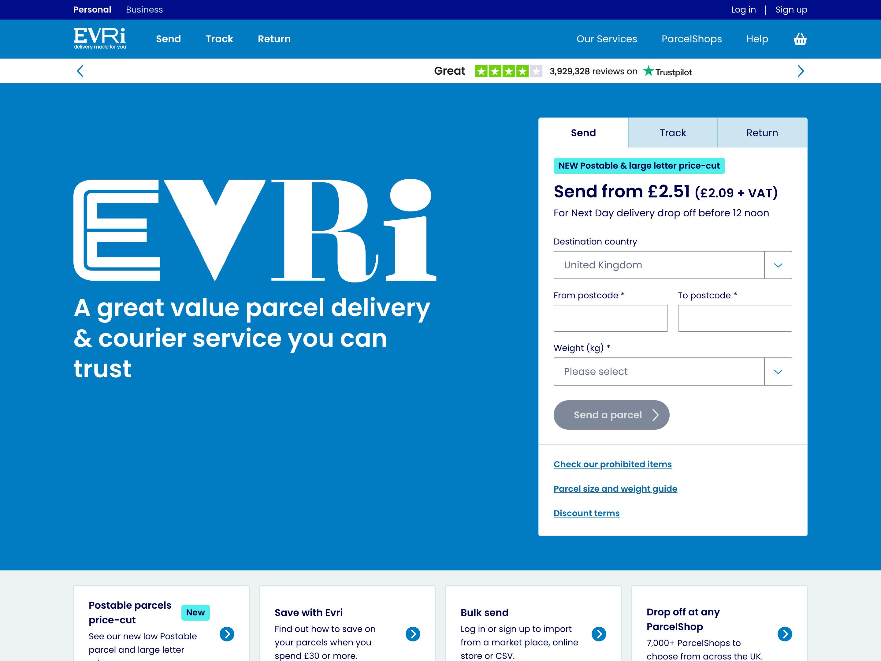 Evri screenshot