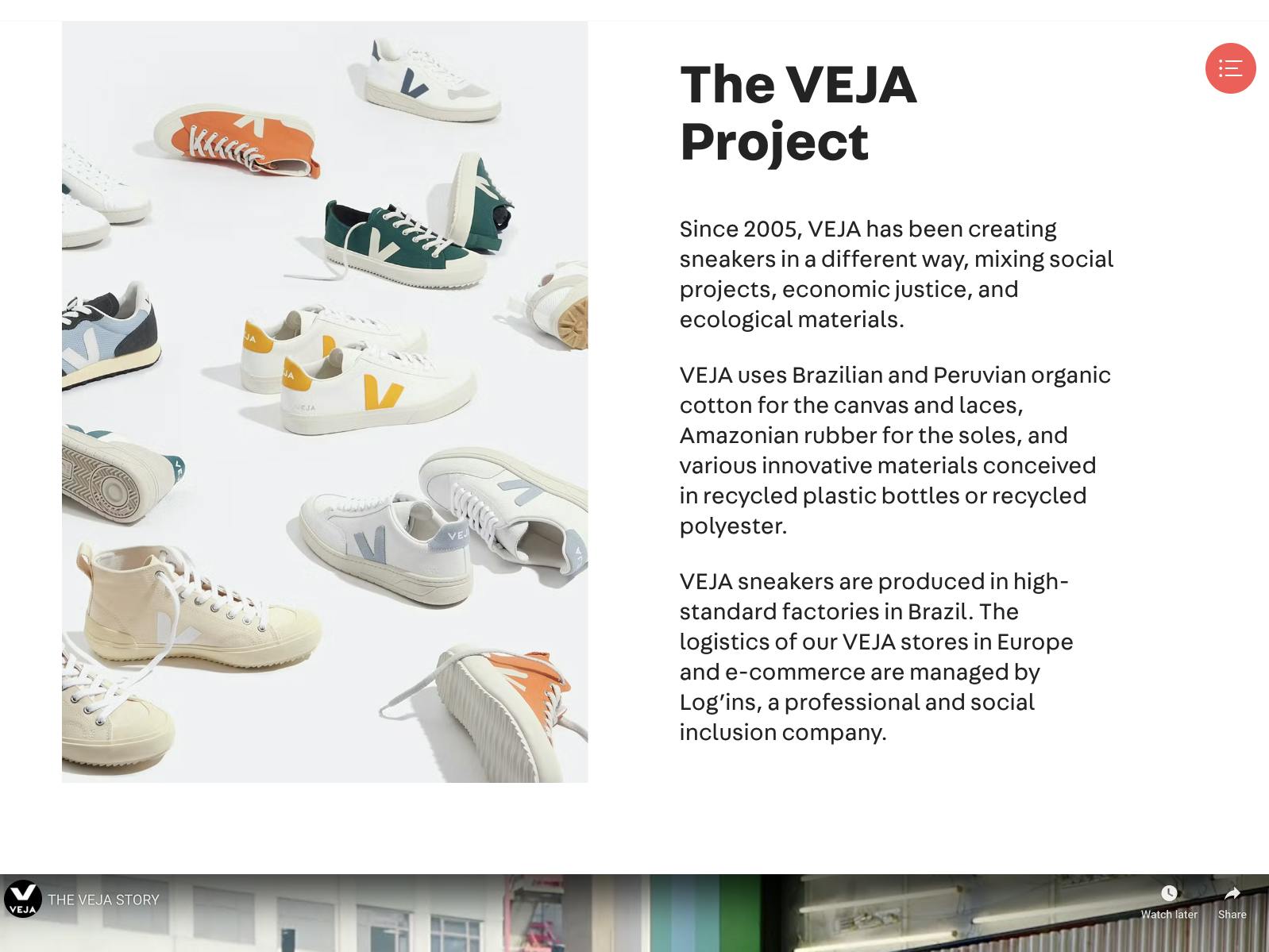 VEJA Projects Website