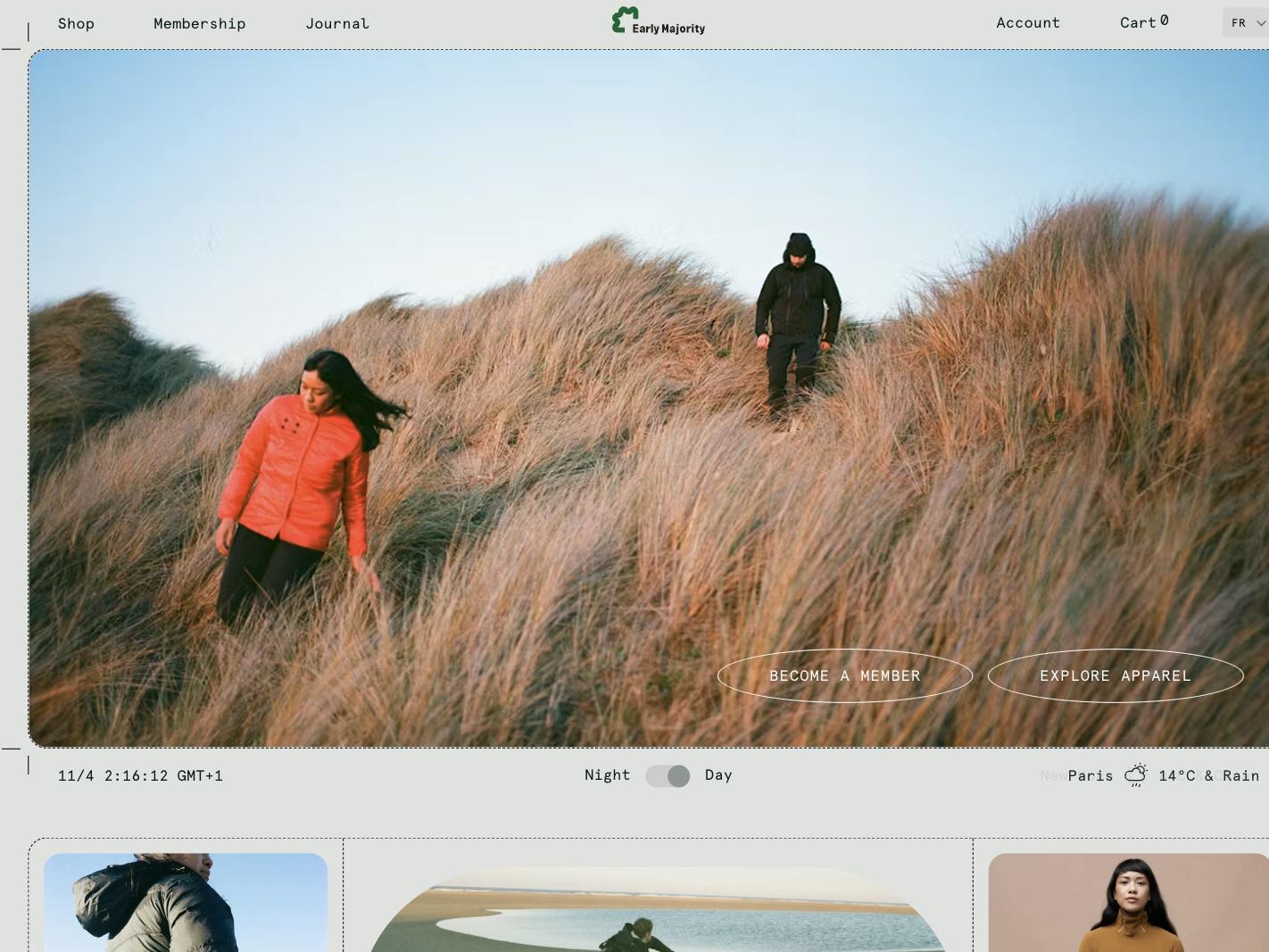 Early Majority Website Screenshot