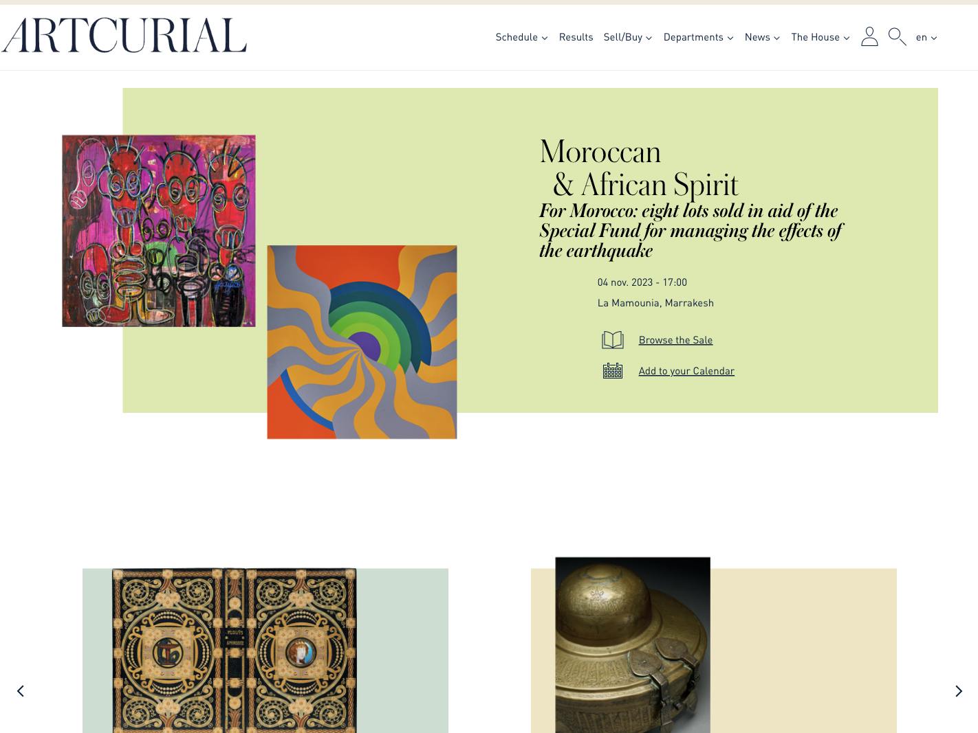 Artcurial Website Screenshot
