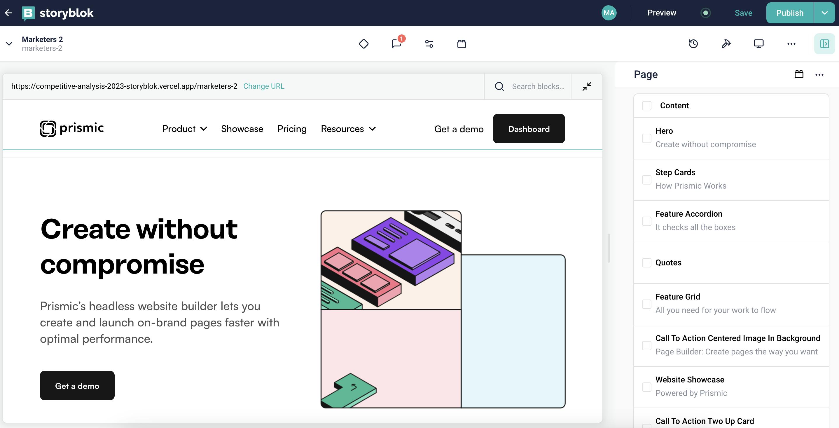 Storyblok's Visual Editor