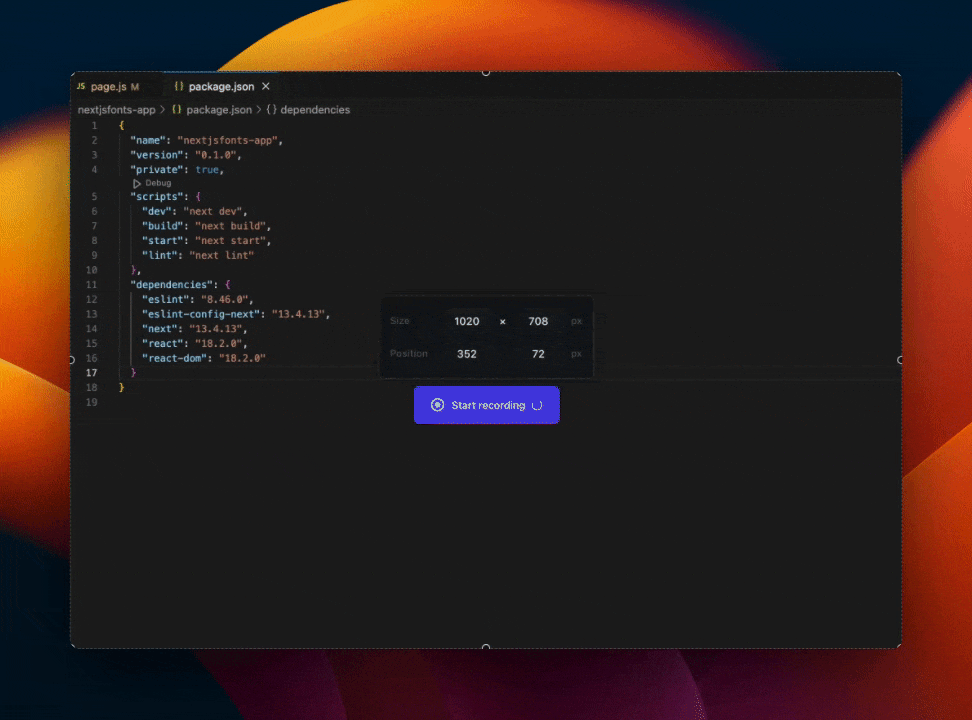 A GIF showing how the Prettier VSCode extension works.