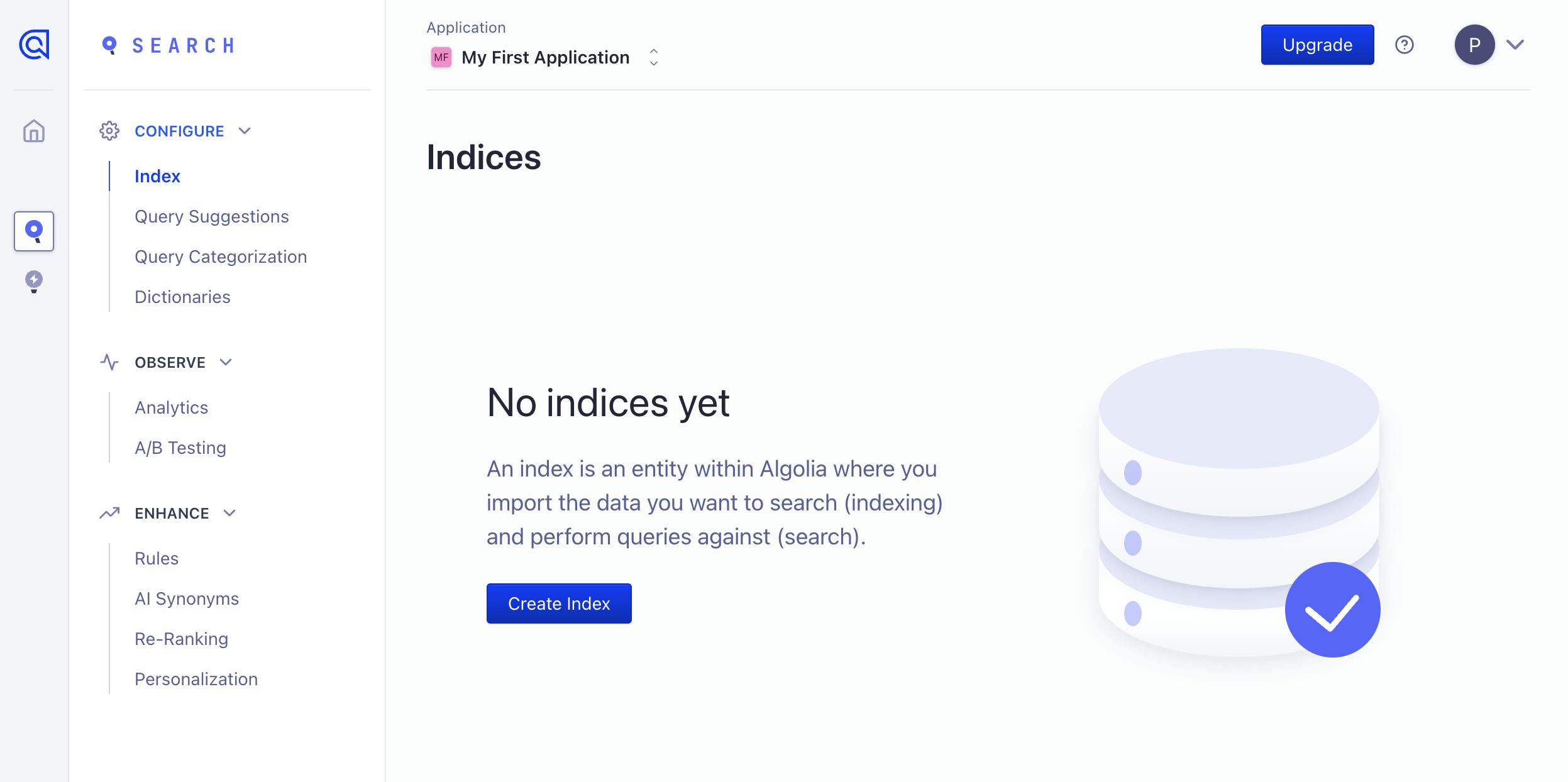An image of the Algolia UI.