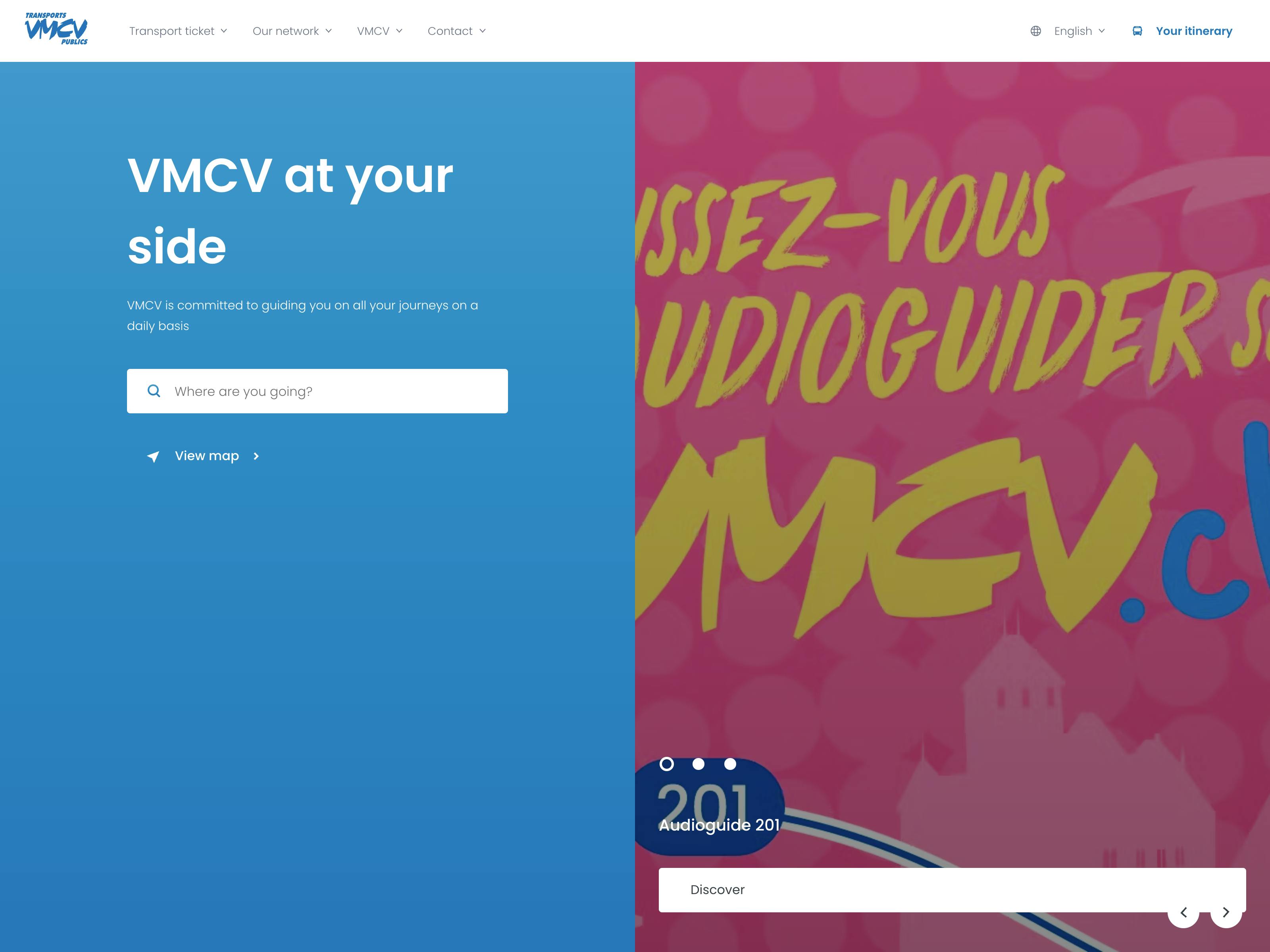 VMCV website screenshot