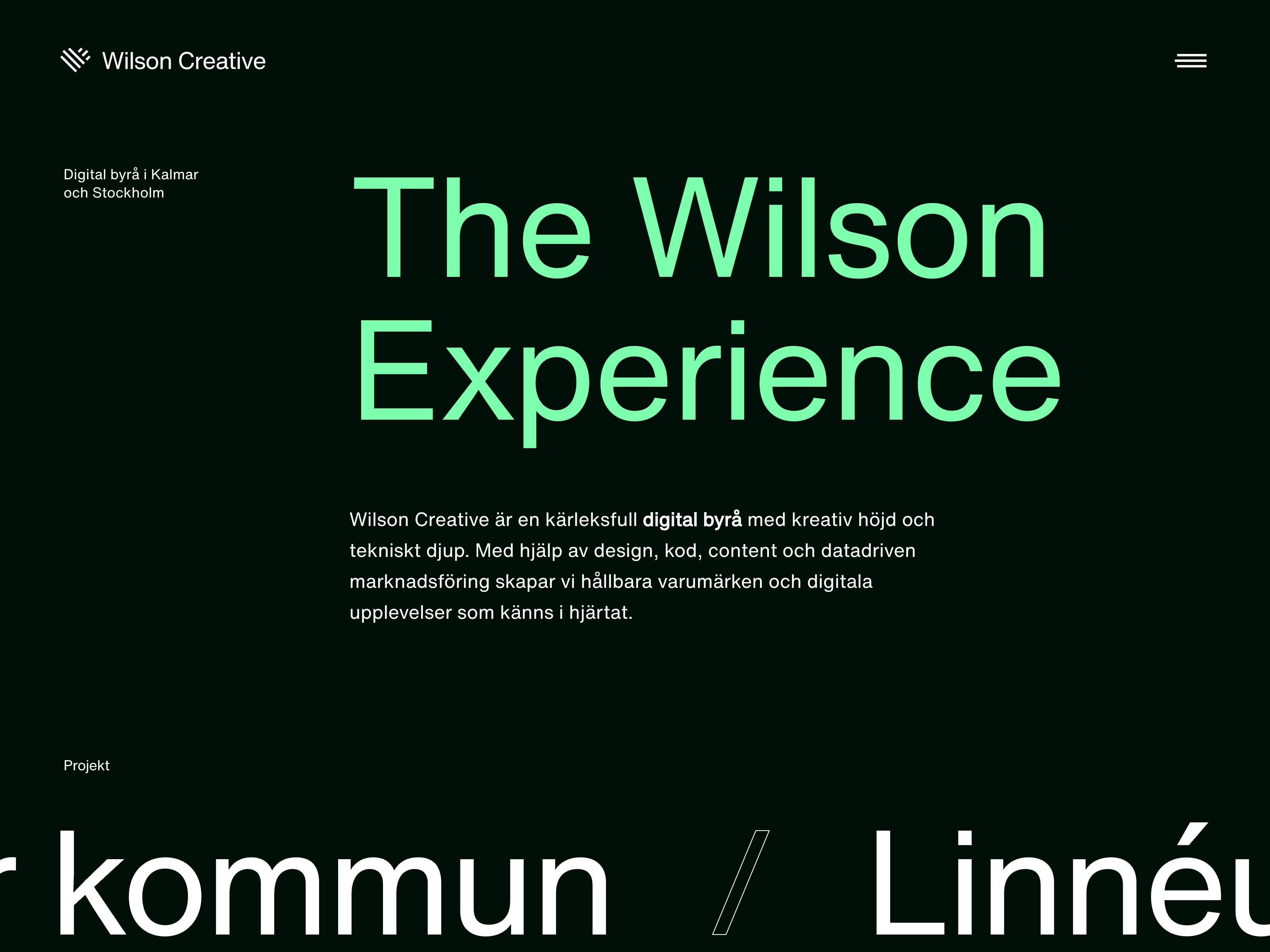 Wilson Creative website screenshot