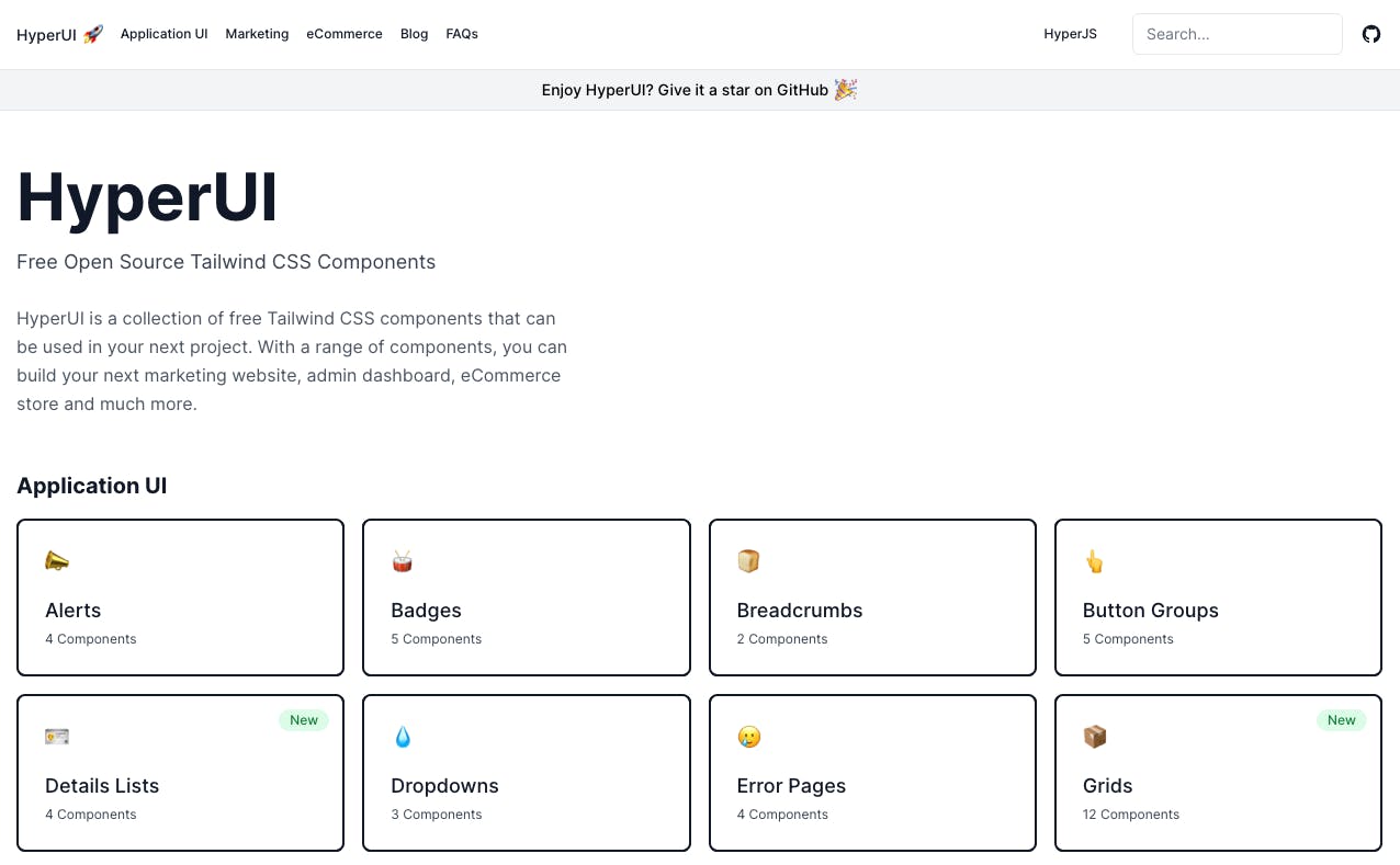 HyperUI Tailwind CSS component library image.