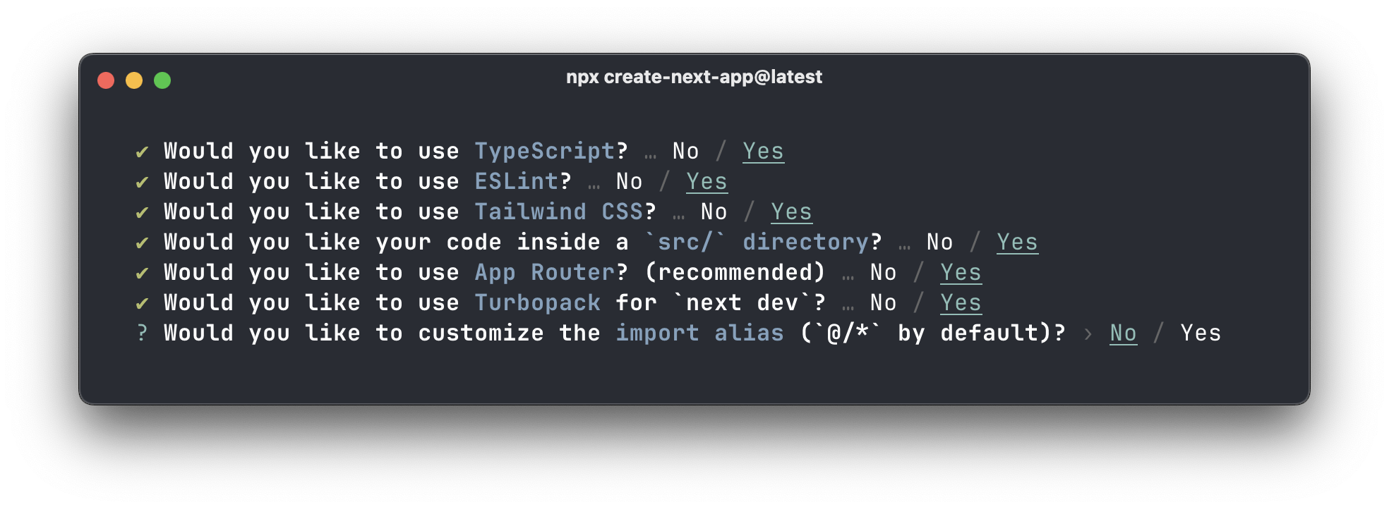 An image of terminal configs