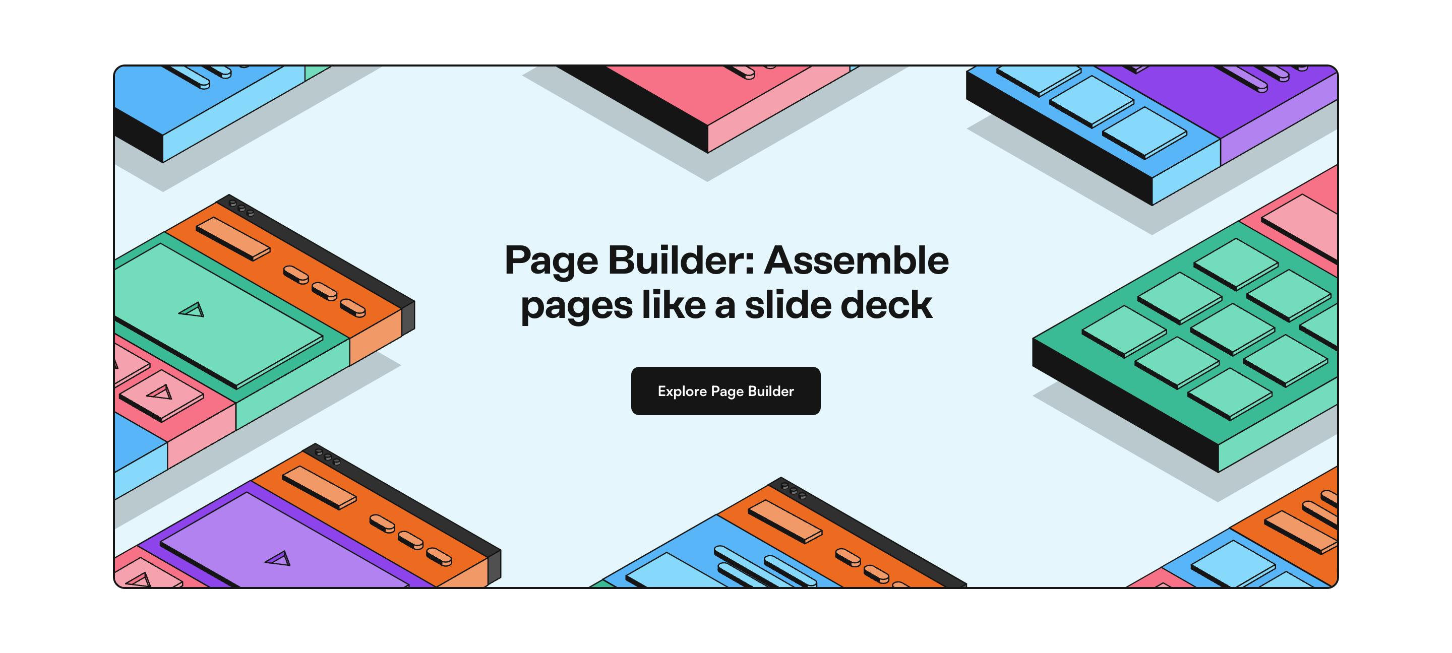 An image of the CTA illustration background slice in Prismic Page Builder.