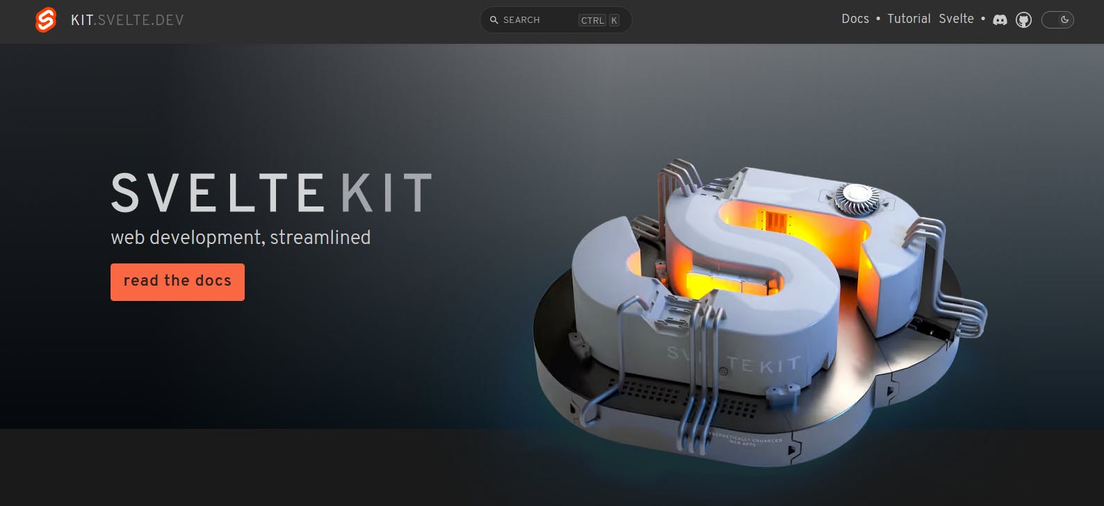 An image of SvelteKit website.
