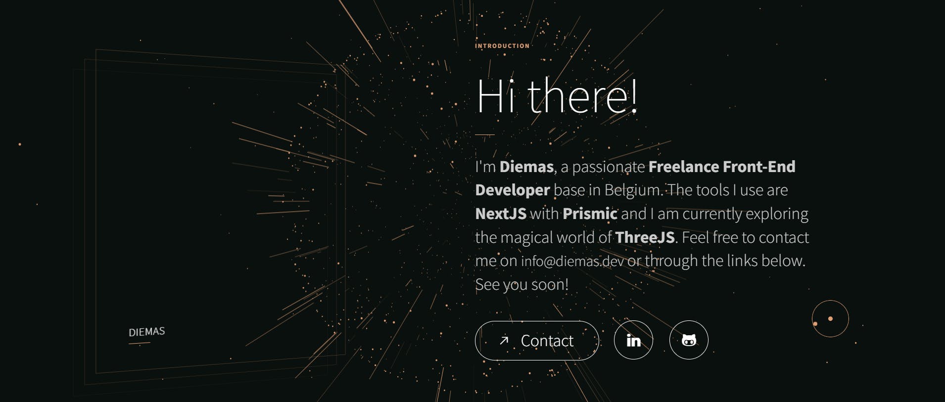 An image of Diemas website.