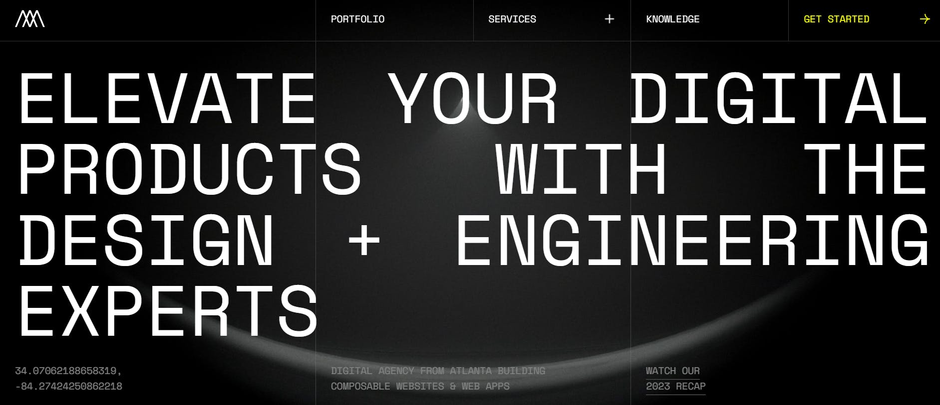 An image of Monogram website