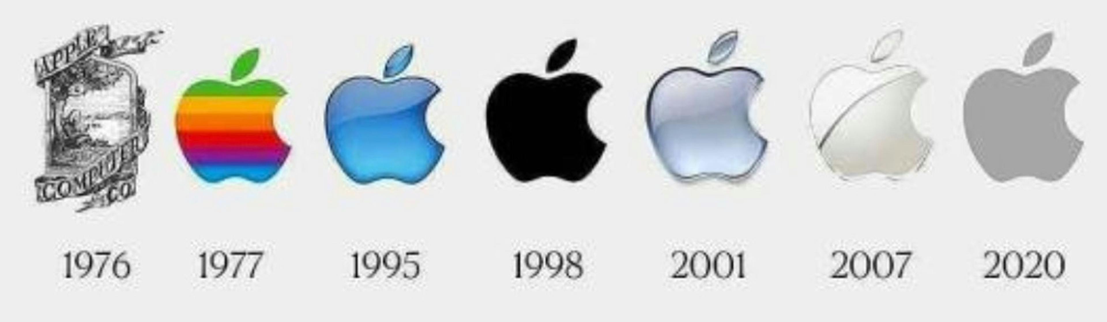 An image of Apple logos