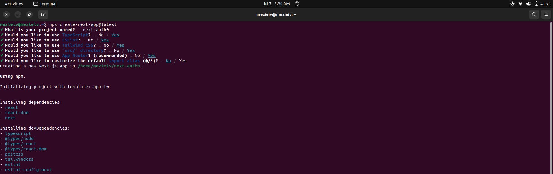 An image of terminal configurations