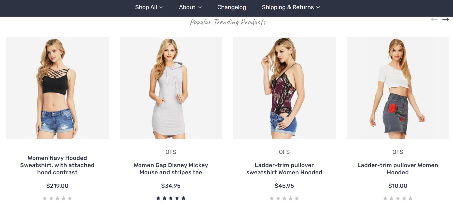 An image of Lifestyle default: a BigCommerce theme for clothing brands