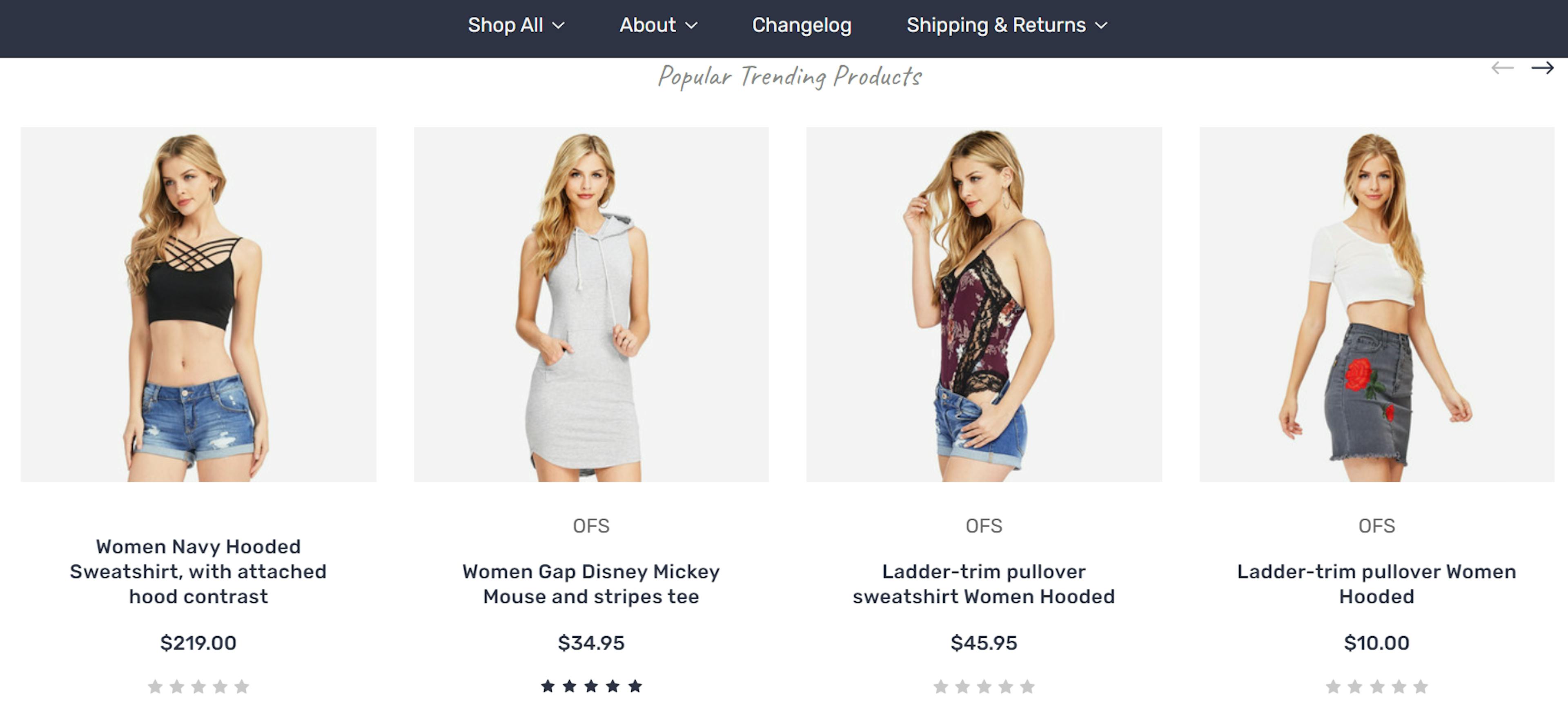 An image of Lifestyle default: a BigCommerce theme for clothing brands