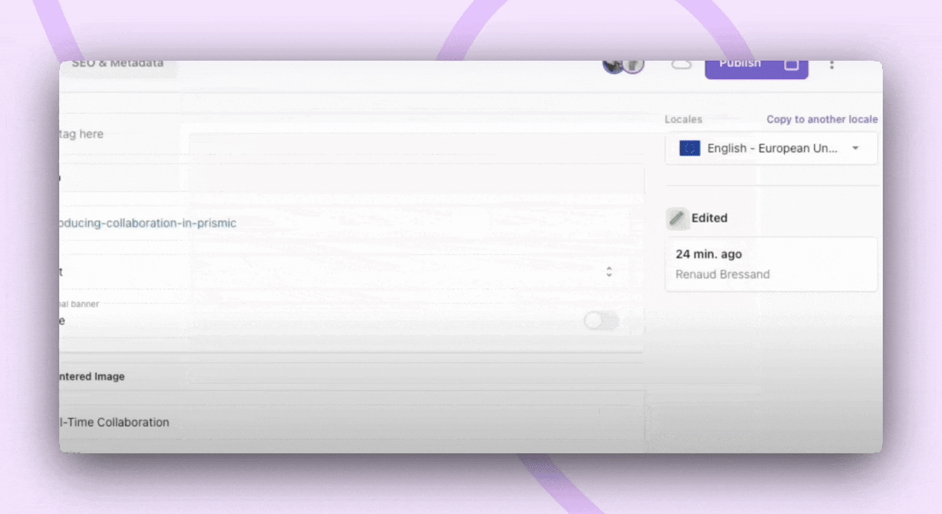 A GIF of "Image to slice" feature