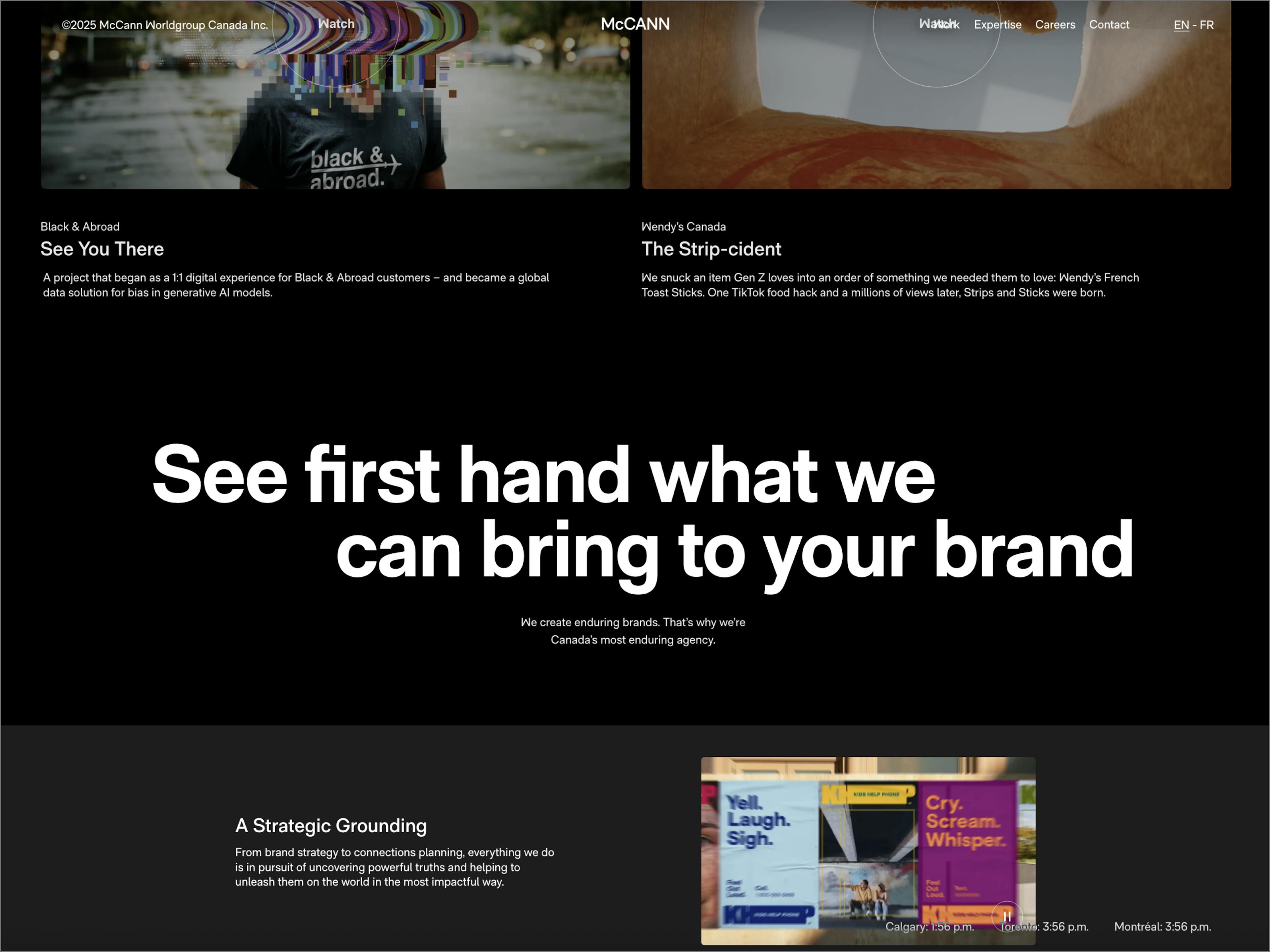McCann Canada screenshot