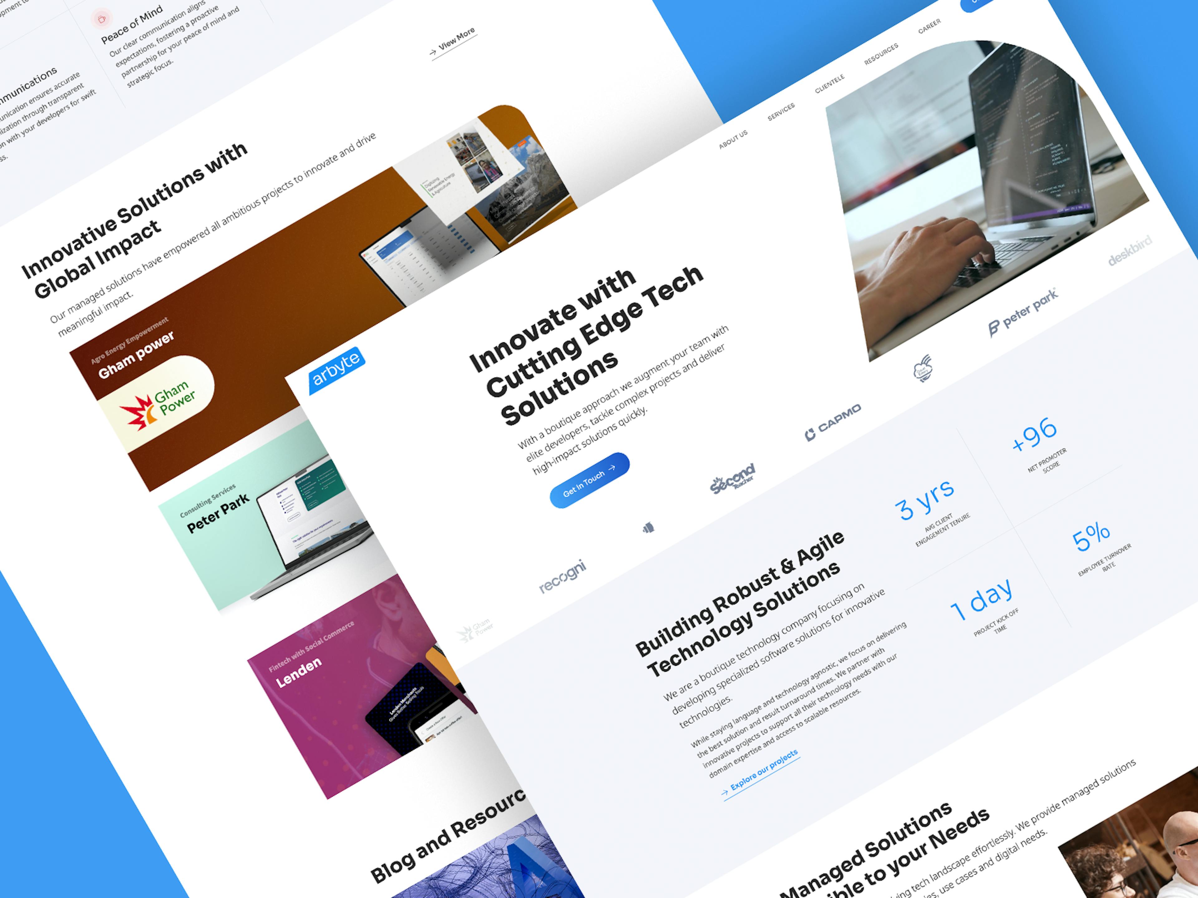 Arbyte Solutions website