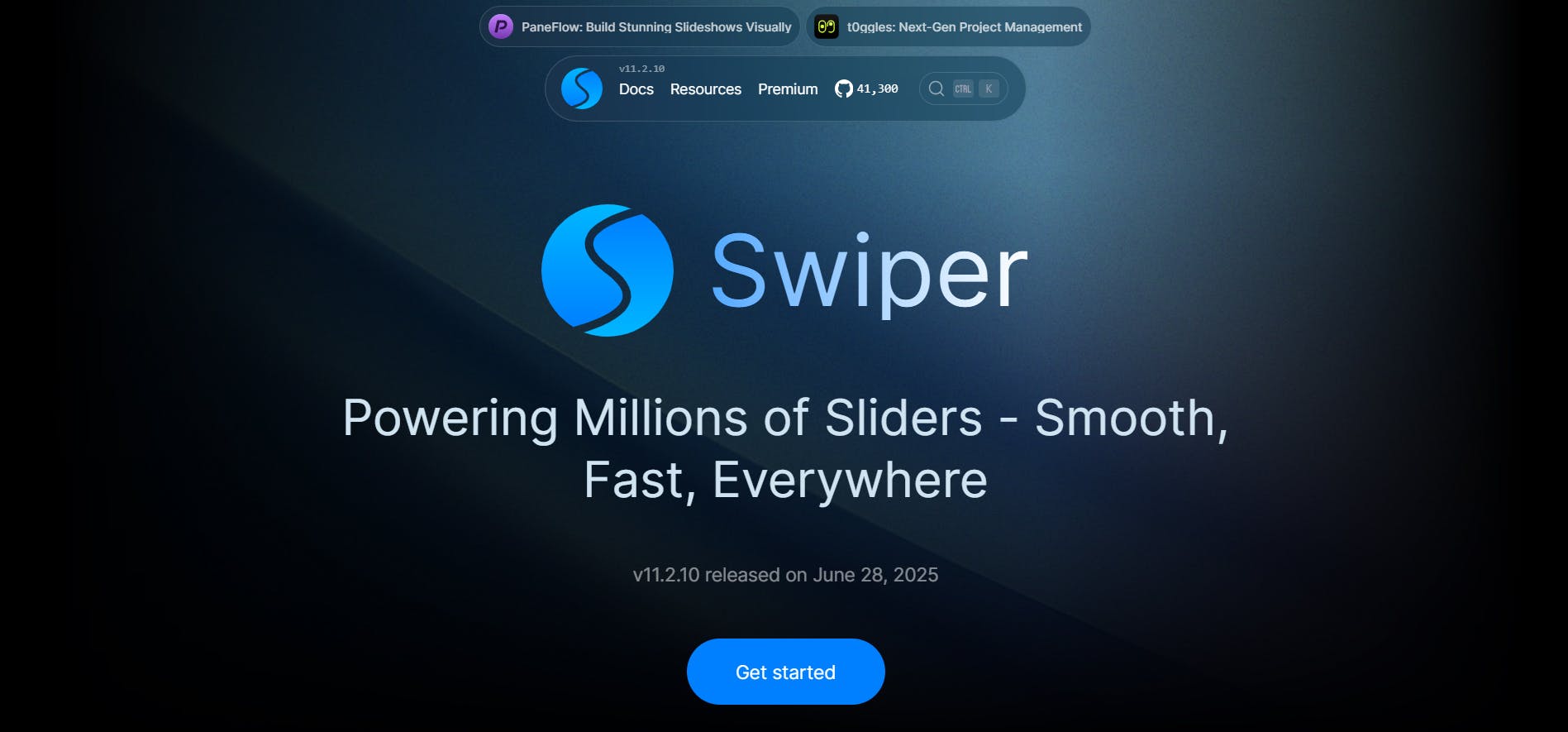 An image of Swiper library