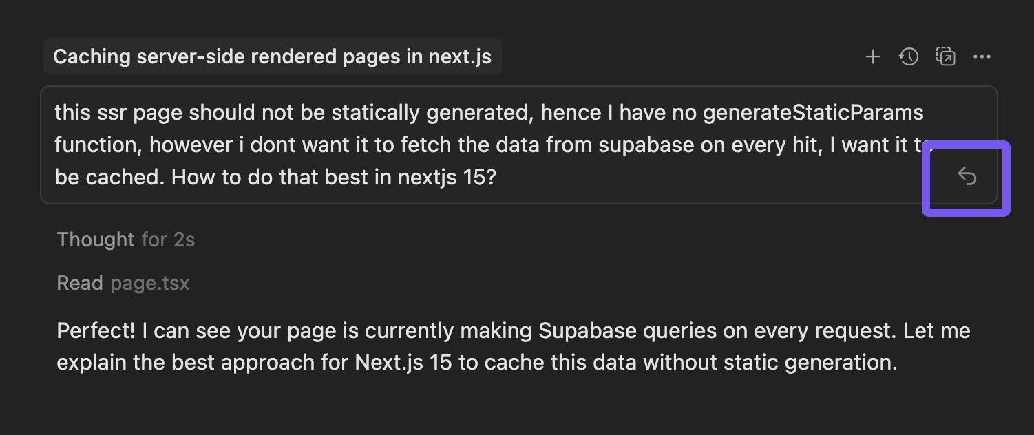 An image of edits in Cursor