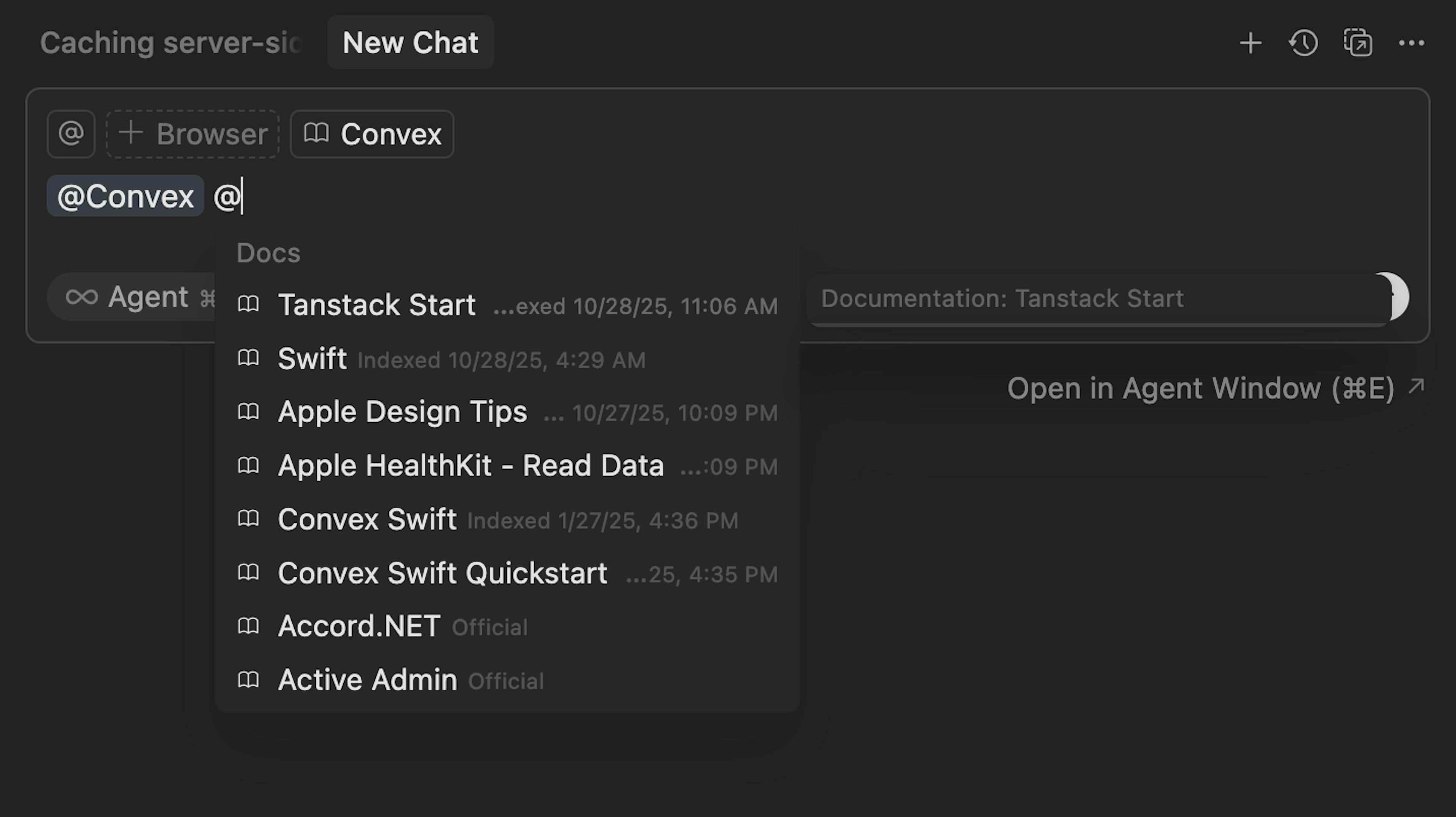 Adding docs for tools in Cursor
