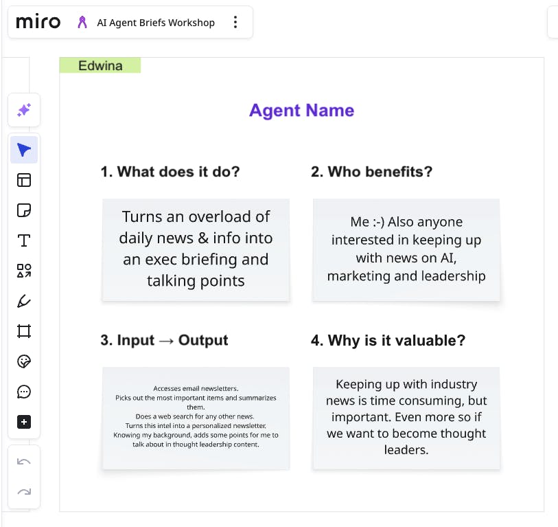 Image of Miro board ideas