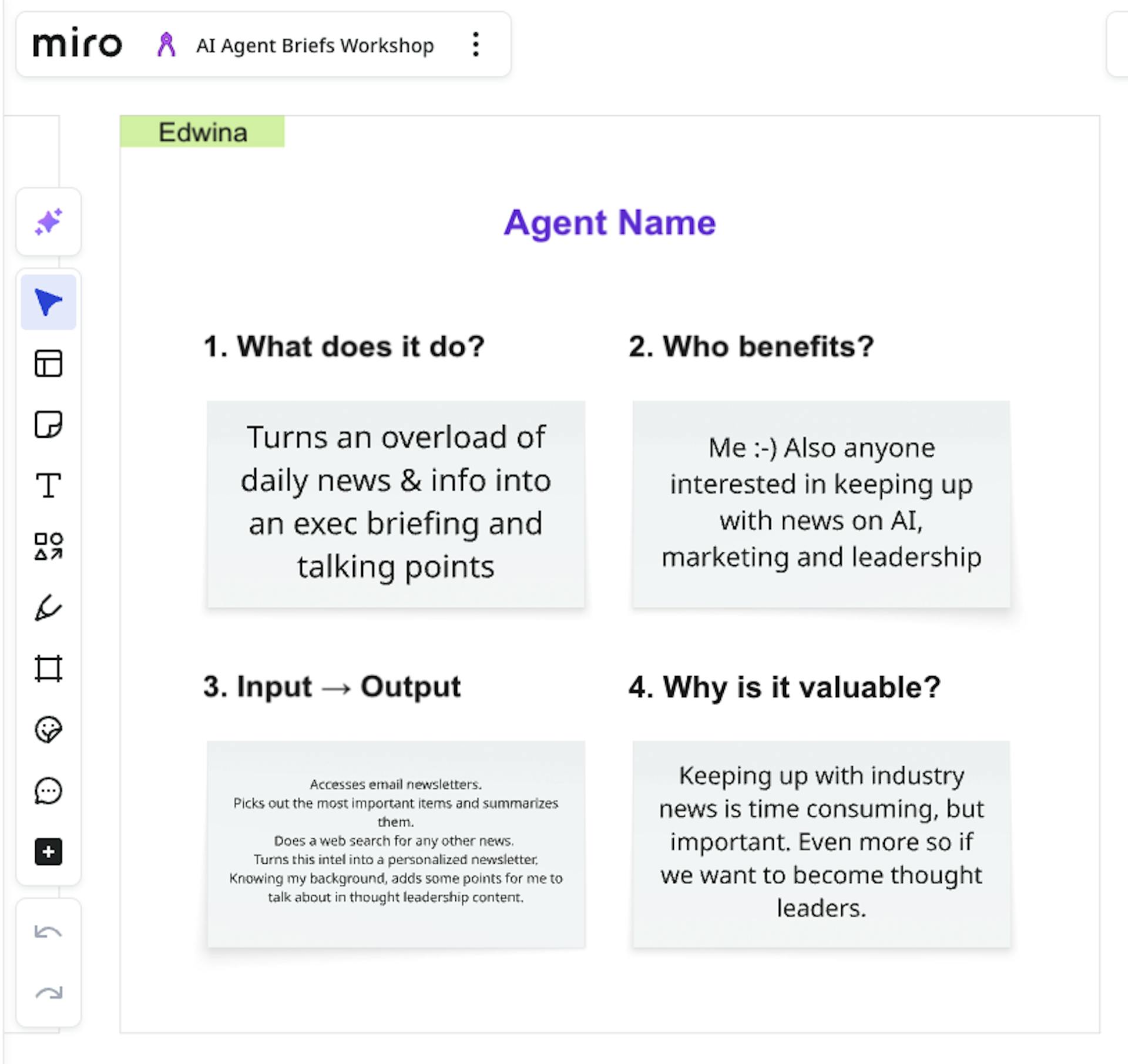Image of Miro board ideas