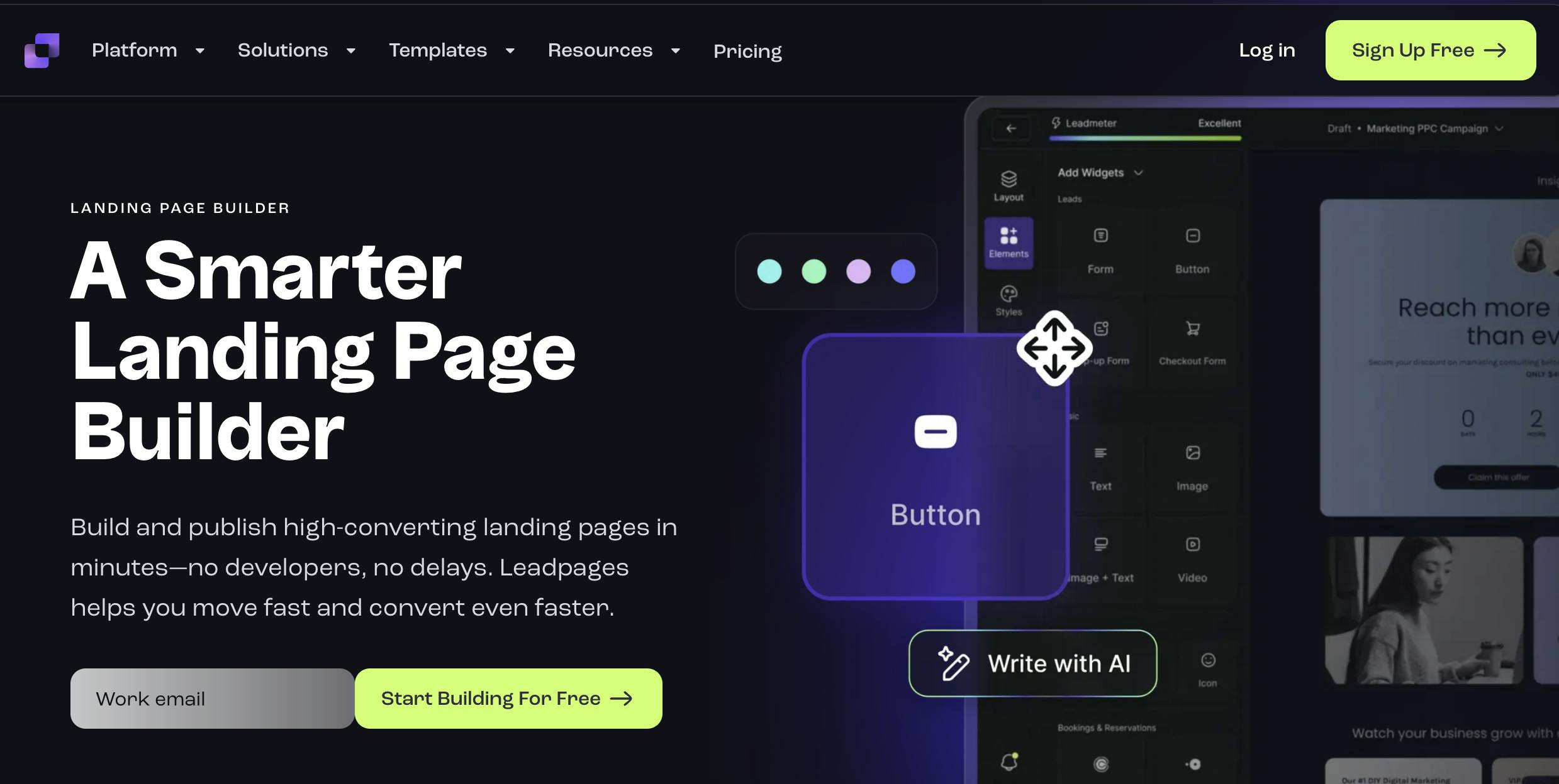 leadpages landing page builder