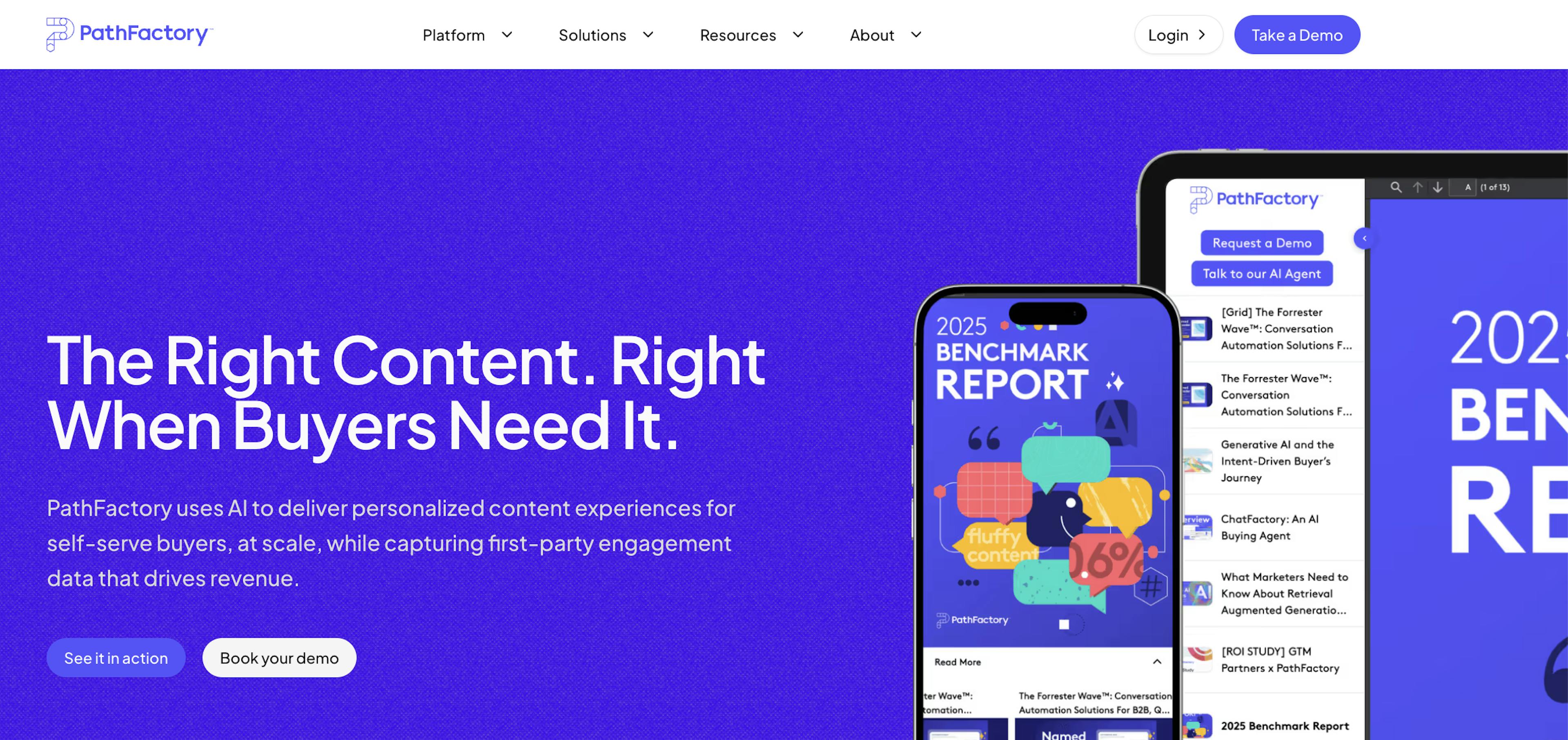 Pathfactory personalized content for 1:1 abm