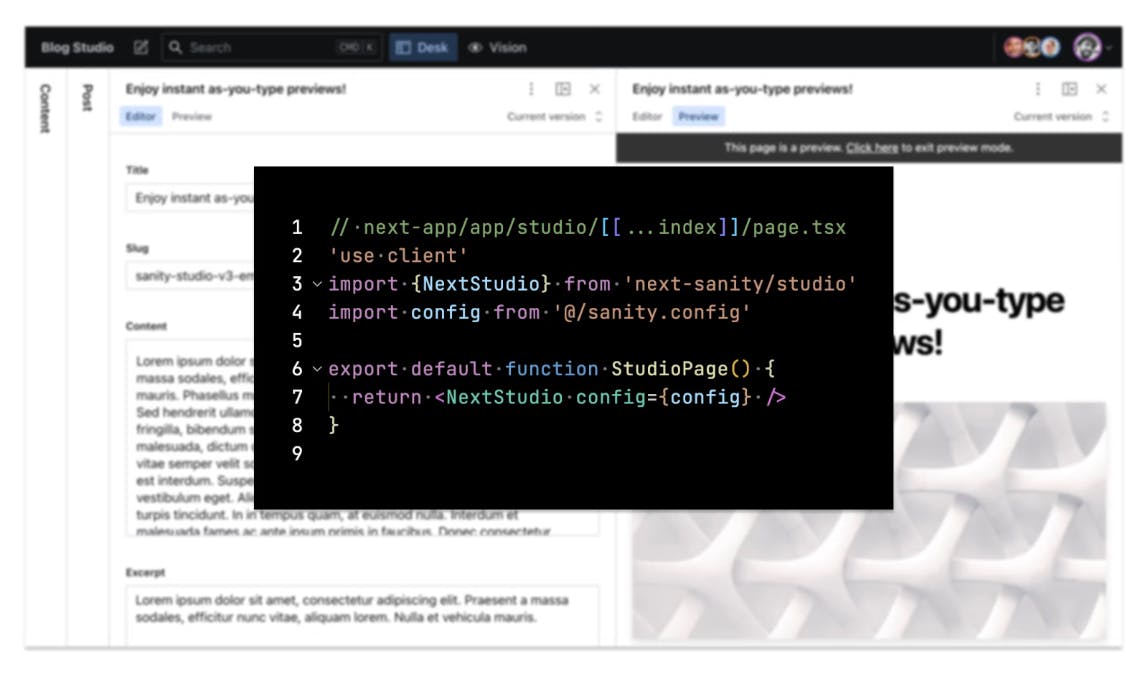 Image of Sanity Studio