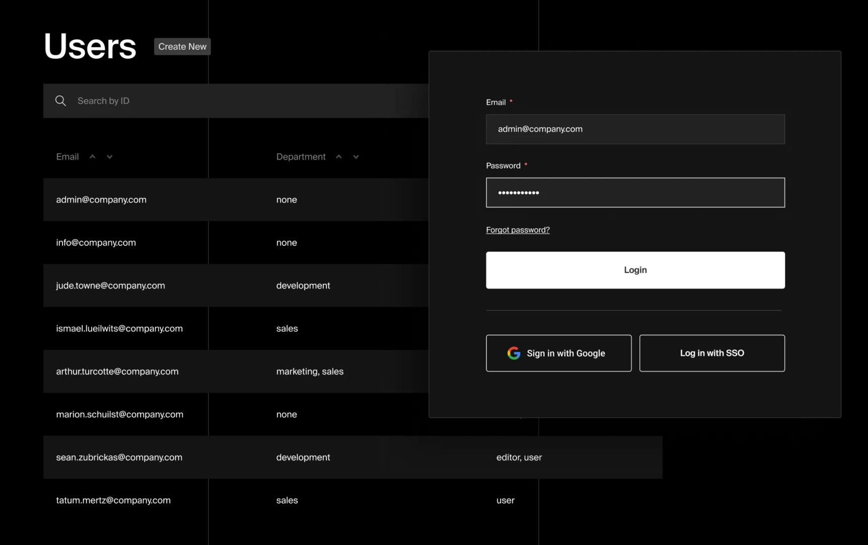 Image of Payload SSO roles