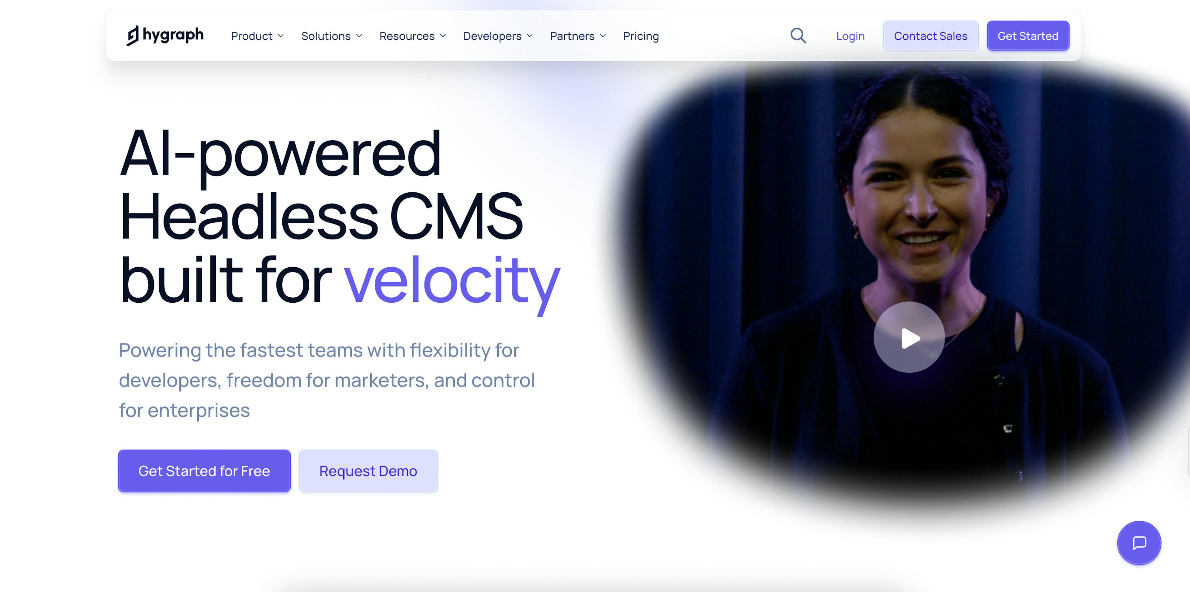 Image of Hygraph homepage