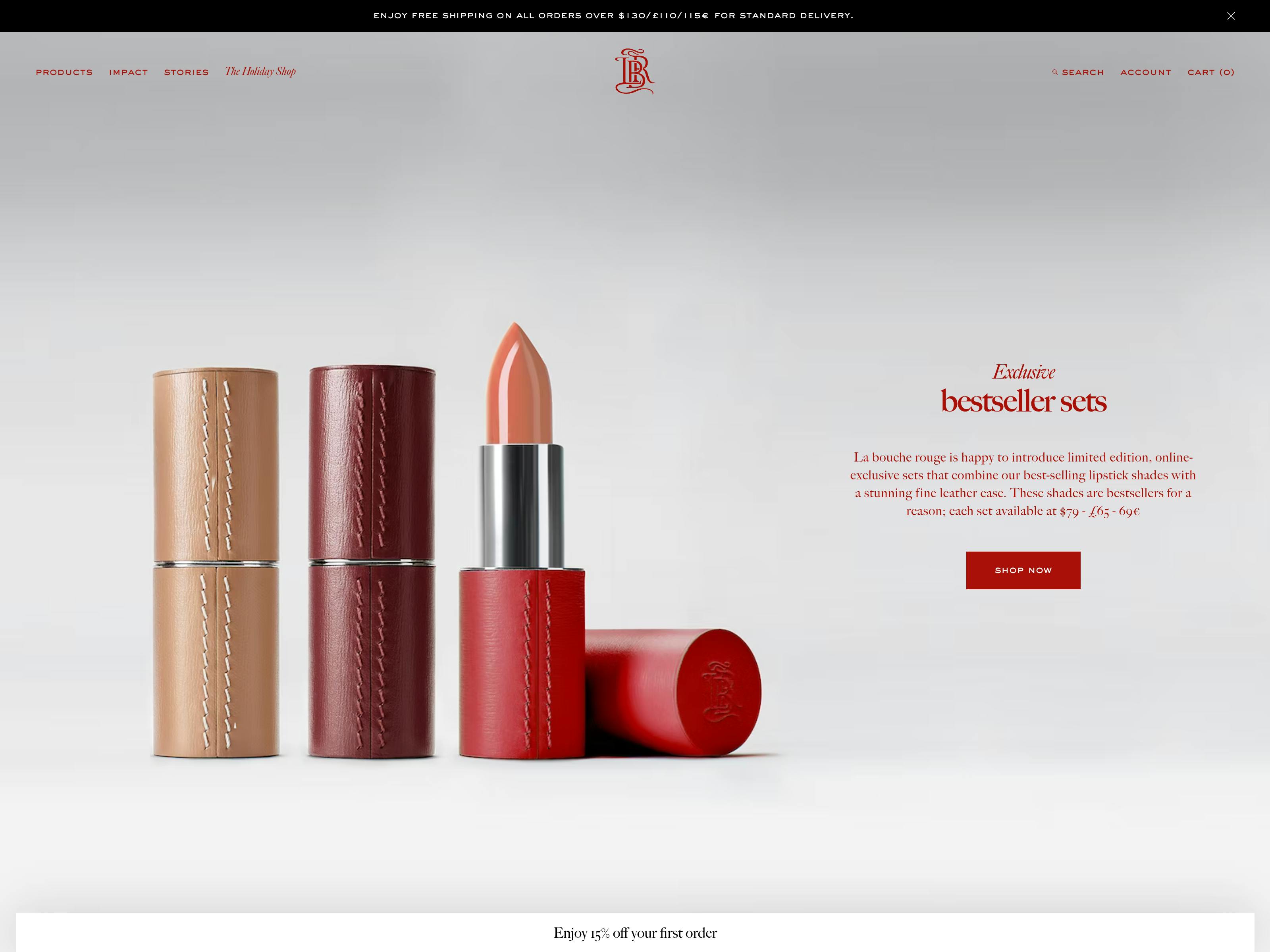 La Bouche Rouge website screenshot