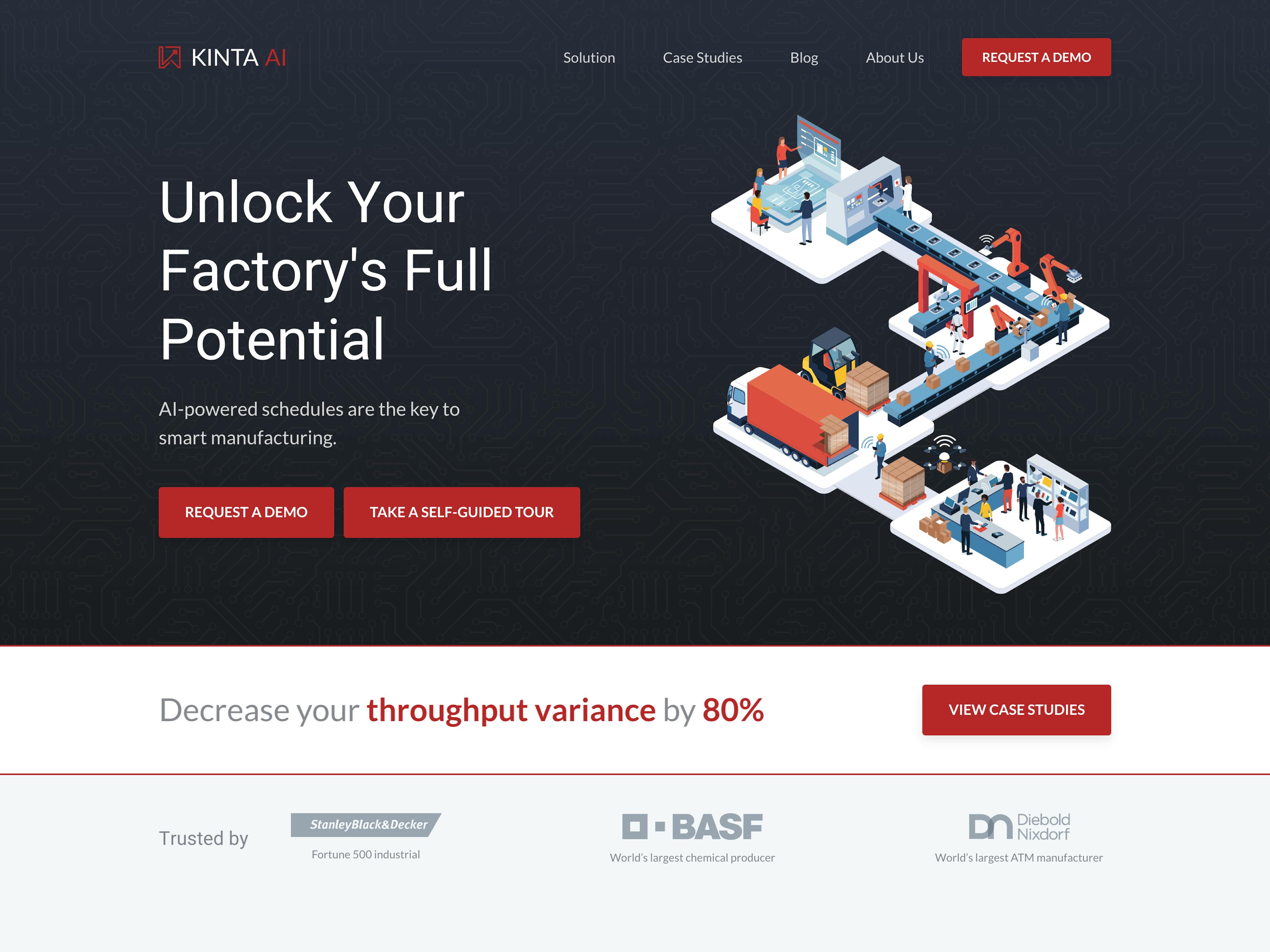 Kinta AI website screenshot