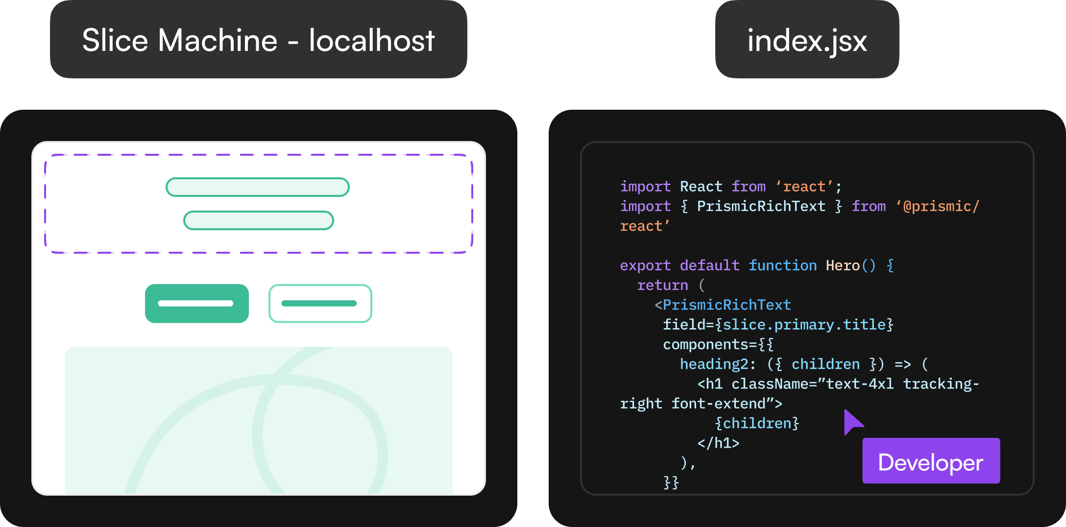 Slice machine localhost image