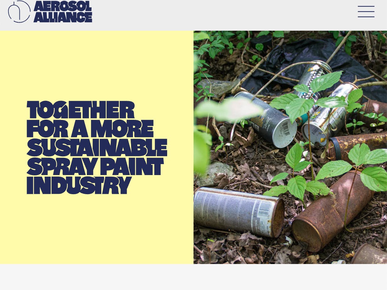 Aerosol Alliance website screenshot