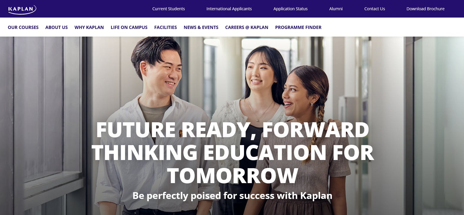 Kaplan's website built with Prismic