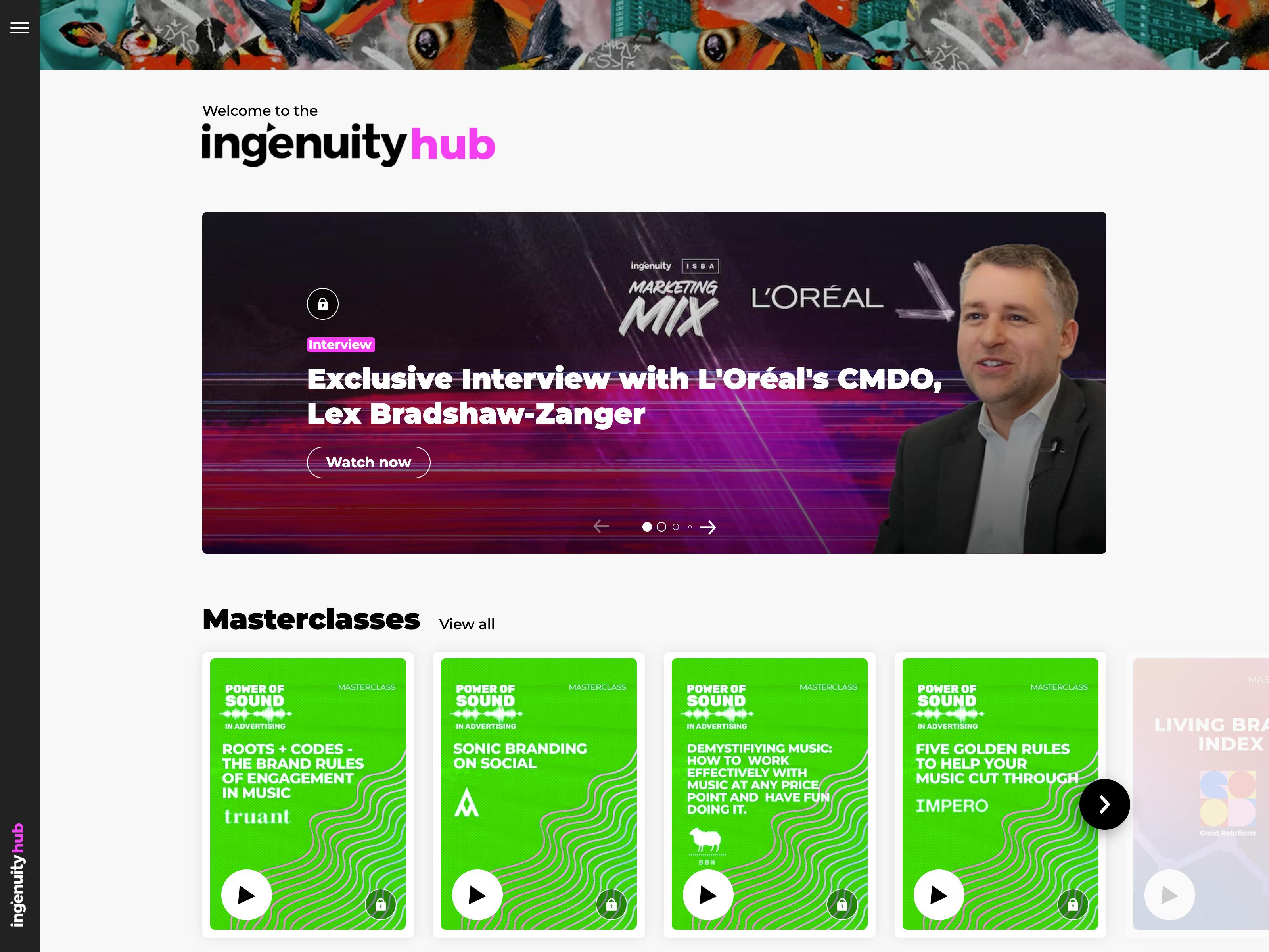 Ingenuity London website screenshot