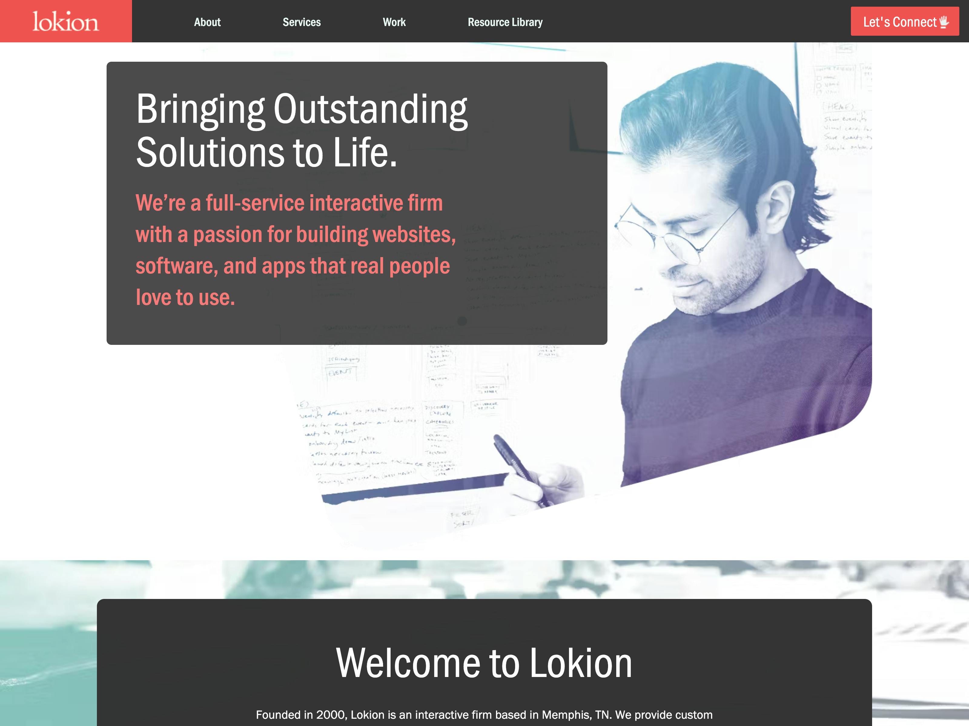 Lokion website screenshot