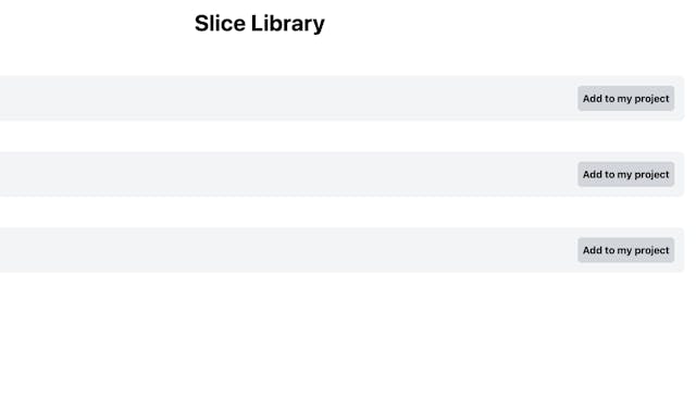 Slice library screenshot