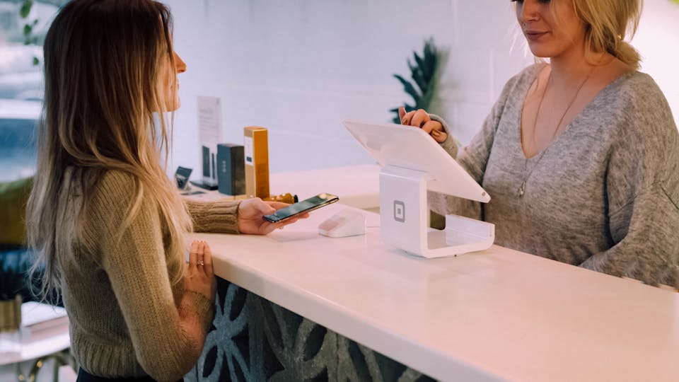 paiement dans un magasin