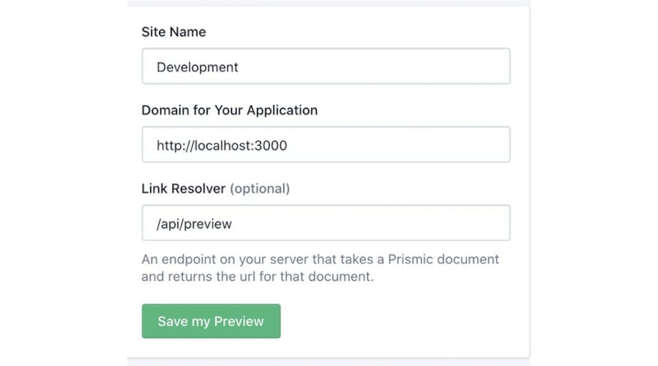 Adding a new preview