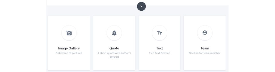 Screenshot of a handful of Slices in the document editor