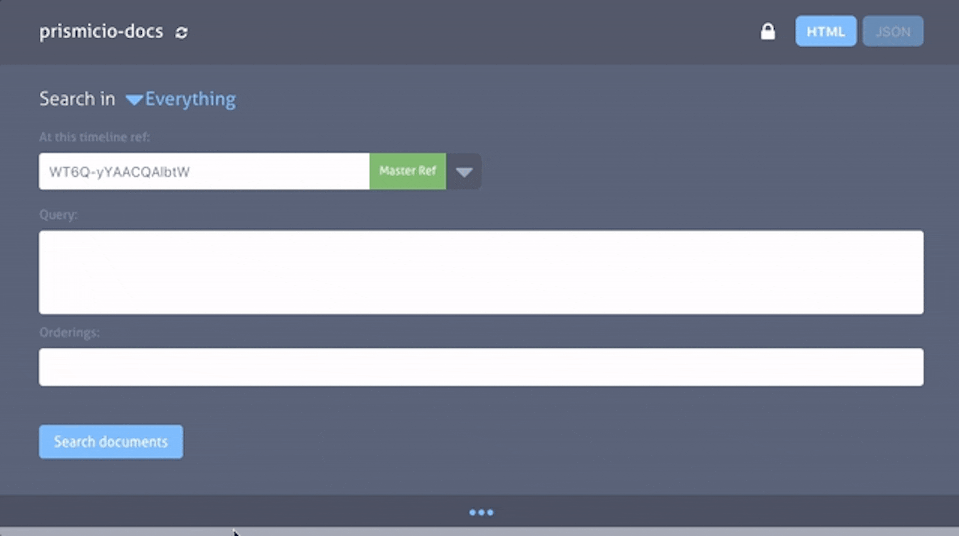 Adding a Predicate in the API Browser Adding a Predicate in the Prismic API Browser