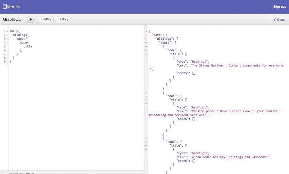 Using the history of your previous queries Using the history of your previous queries