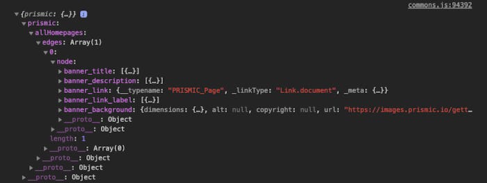 GraphQL query results GraphQL query results